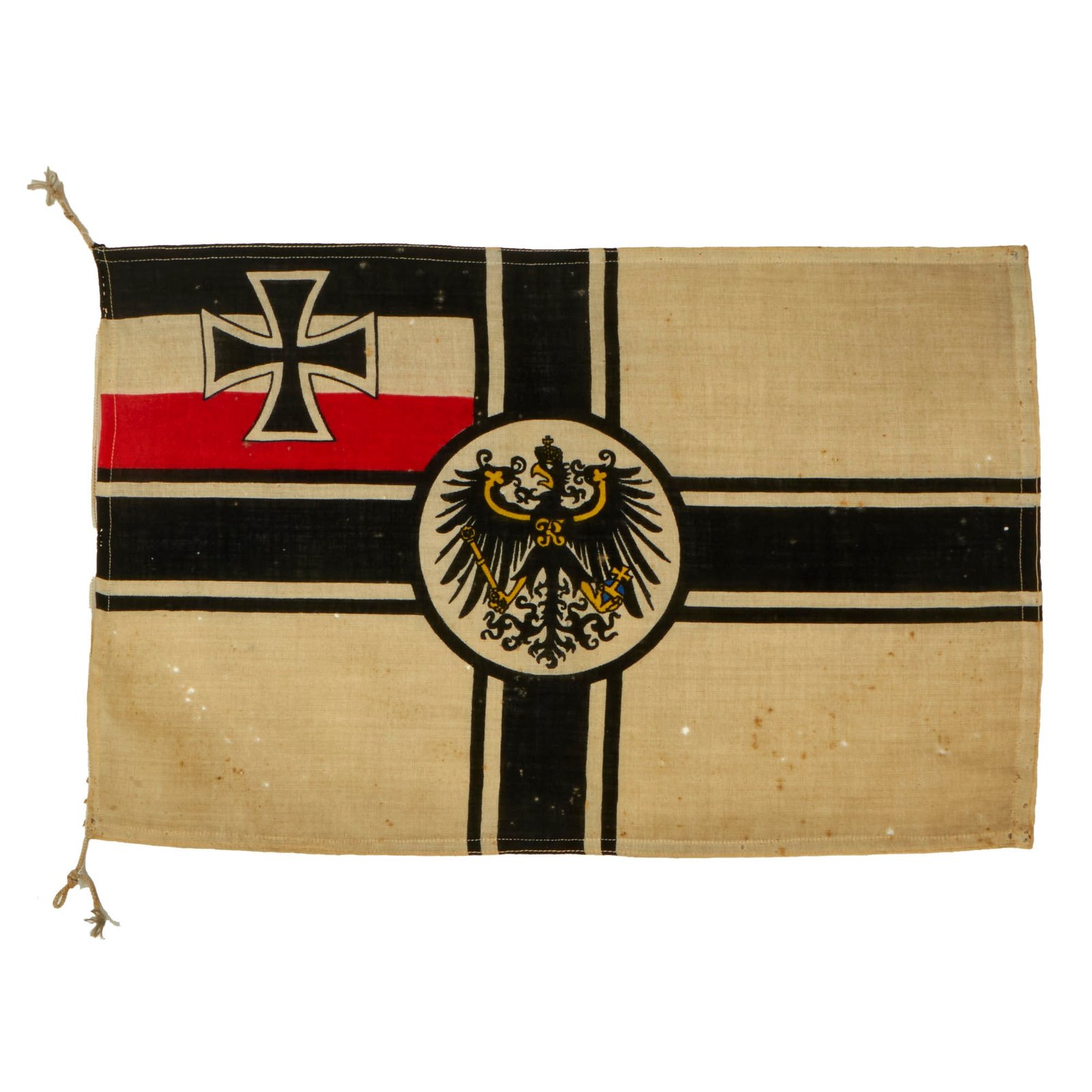 Buy Original Imperial German WWI Small Reichskriegsflagge War Ensign Flag - 14½ x 23½” | Original Firearms Antique For Sale