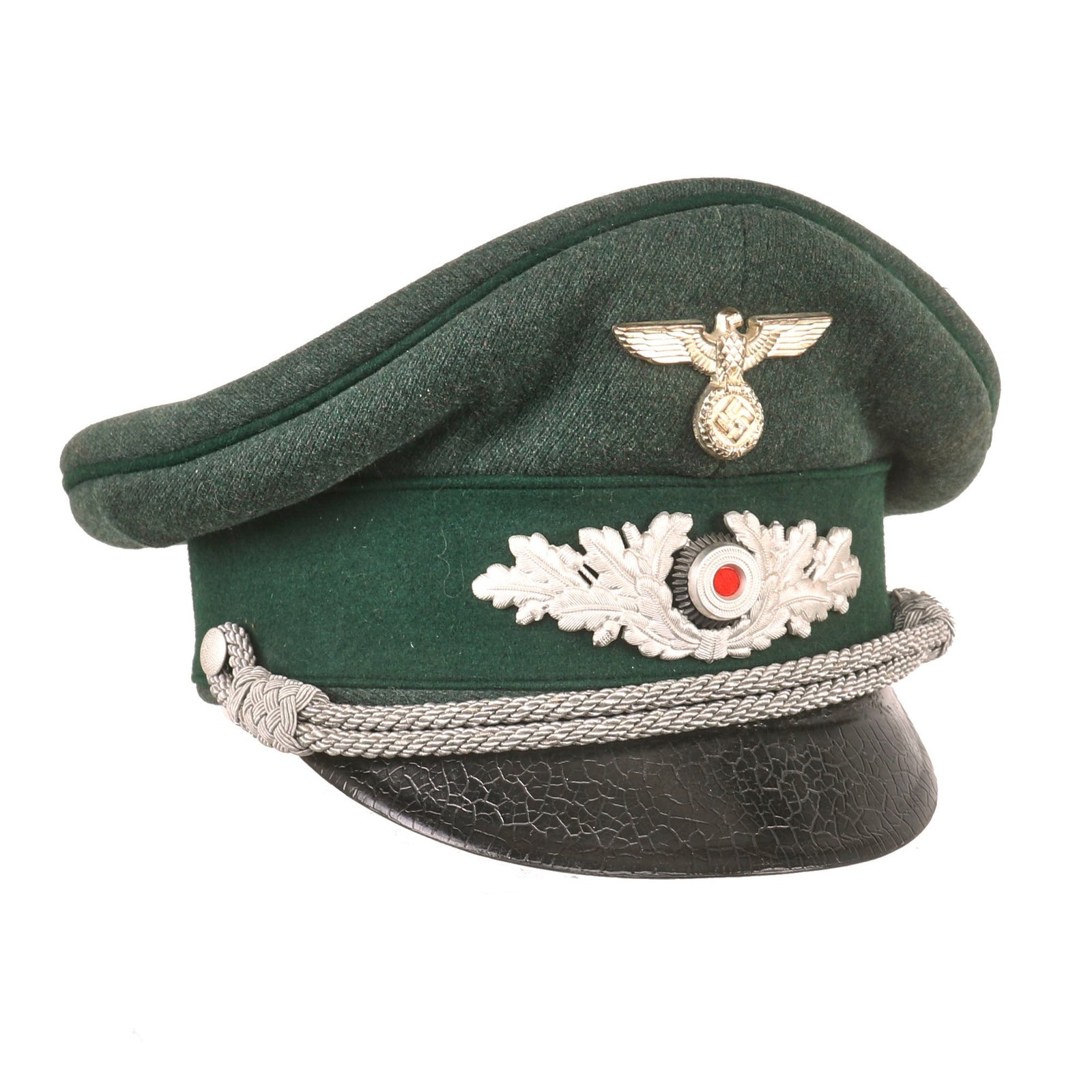 Buy Original German WWII Forestry Service Officers Schirmmütze Visor Crush Cap | Original Firearms Antique For Sale