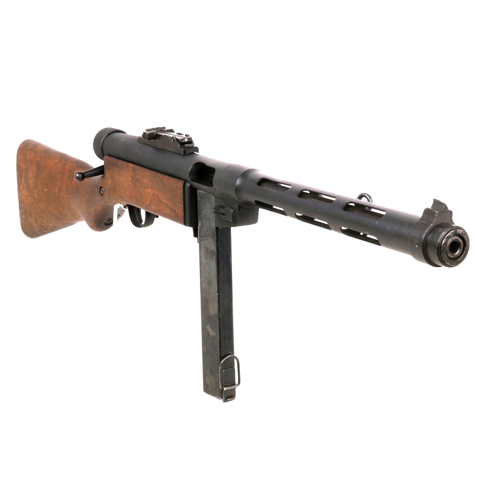 Buy Original Finnish WWII Suomi KP/-31 M31 9mm Display SMG with Stick Magazine - Serial 28676 | Original Firearms Antique For Sale