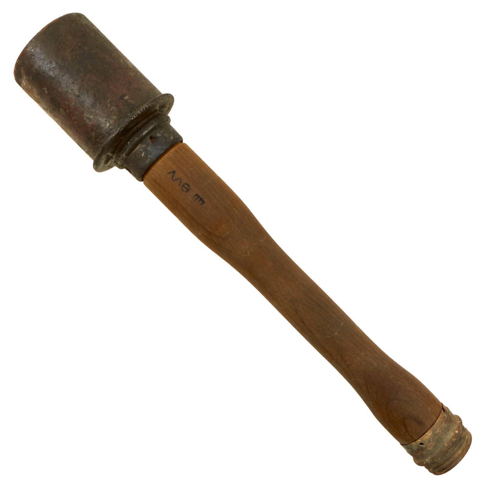 Buy Original German WWII M24 Inert Stick Grenade Stielhandgranate by Witwe Wilhelm von Hagen (evy) & Richard Rinker - Dated 1940/1944 - Stielhandgranate | Original Firearms Antique For Sale
