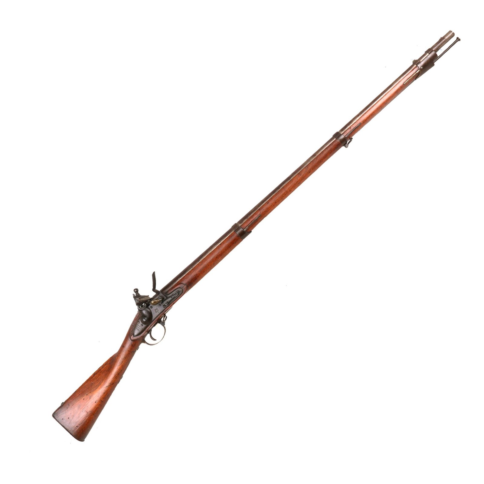 Buy Original U.S. Springfield Model 1822 Flintlock Musket by Harpers Ferry Dated 1828 - Unconverted | Original Firearms Antique For Sale