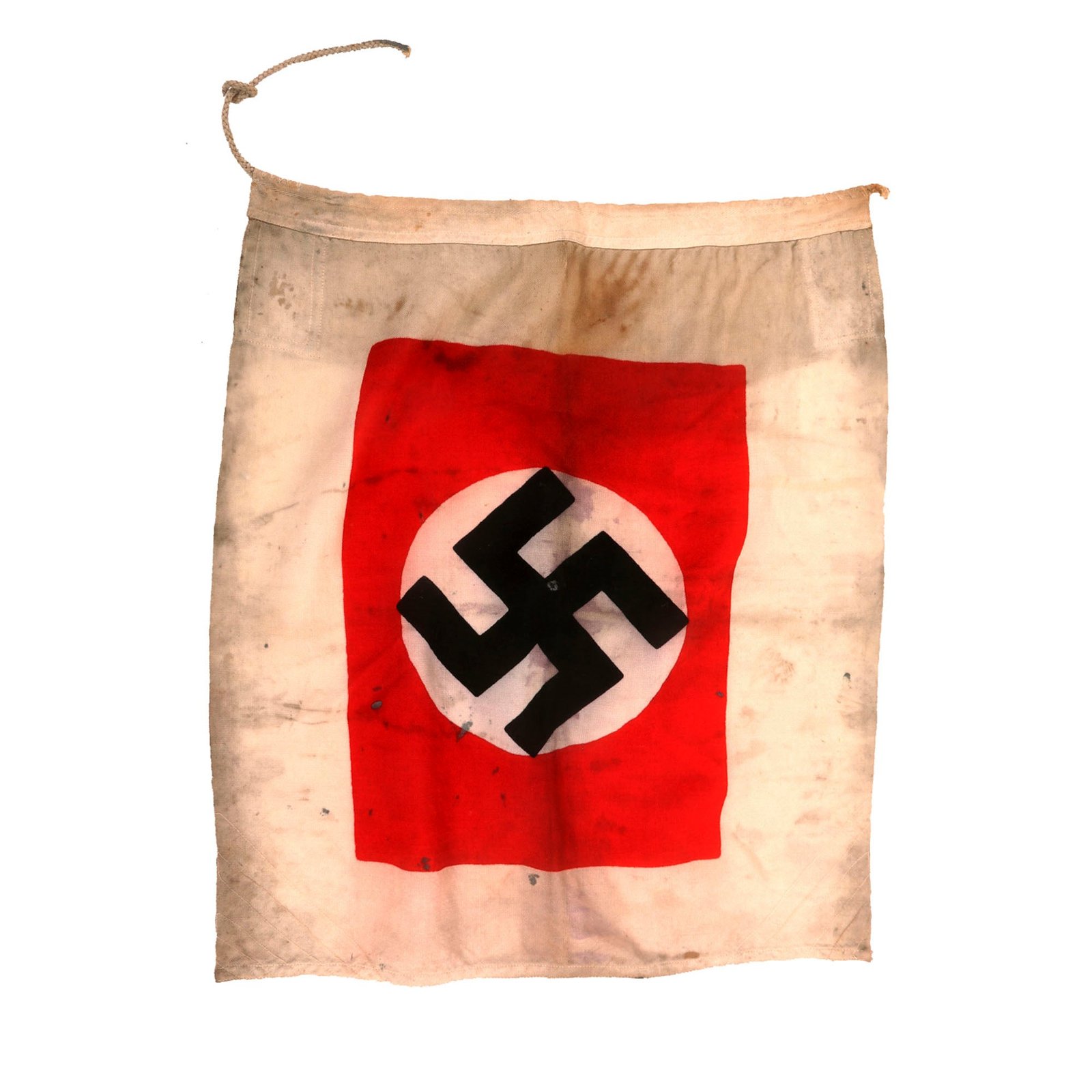 Buy Original German WWII Service Worn Small 0.5m x 0.6m Kriegsmarine Navy Harbor Pilot Boat Flag | Original Firearms Antique For Sale