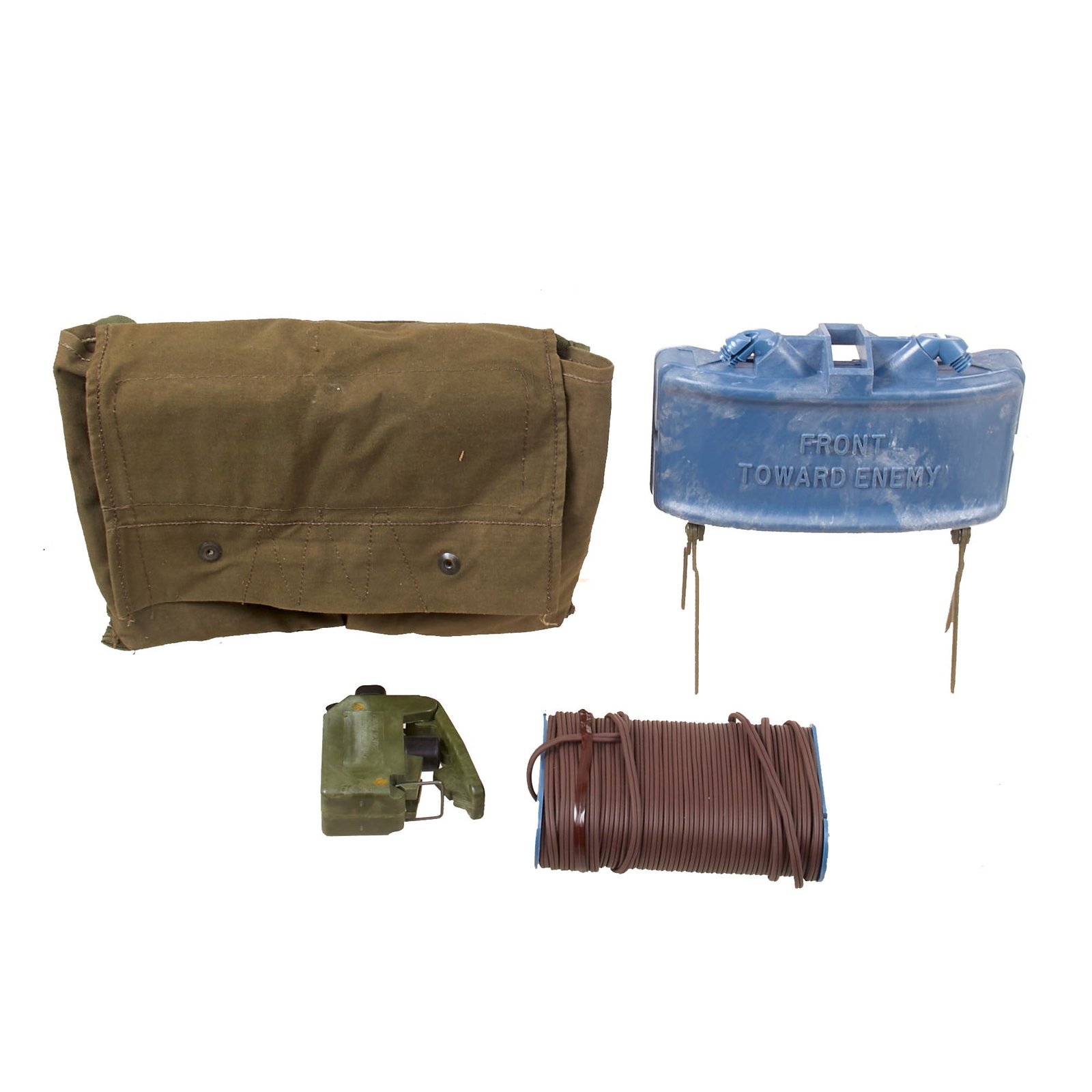 Buy Original U.S. Vietnam War M68 Claymore Mine Training Kit with Canvas Carry Bag - Inert | Original Firearms Antique For Sale