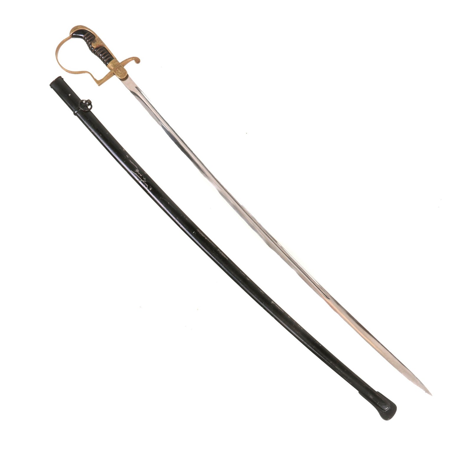 Buy Original German WWII Army Officer Dove Head Sword by Paul Seilheimer of Solingen with Scabbard | Original Firearms Antique For Sale