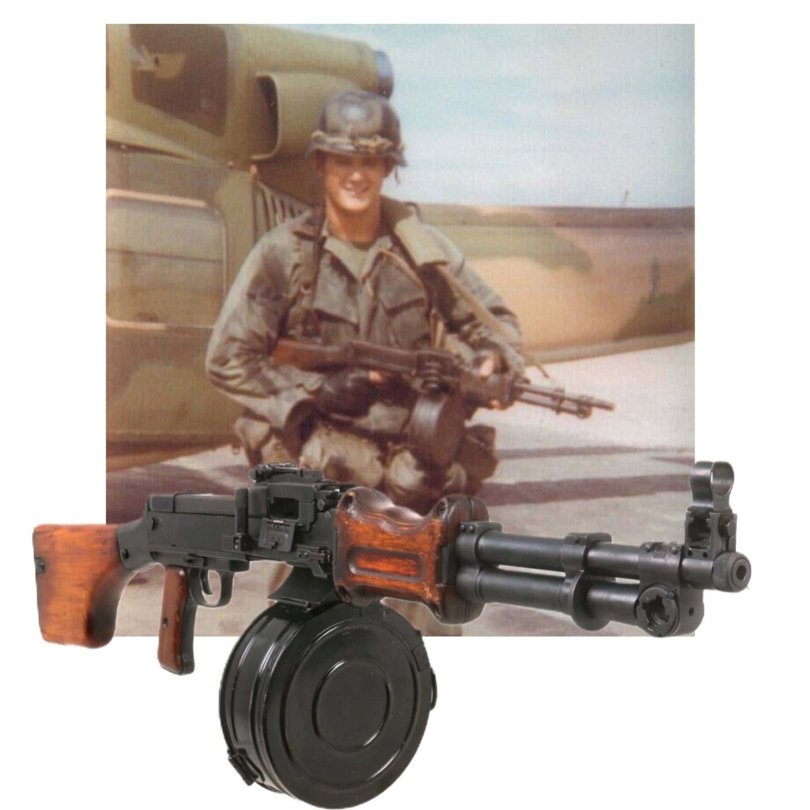 Buy Original Vietnam War Era Soviet Short RPD 44 7.62mm Display Light Machine Gun with Belt Drum - Serial КТ 232 Б | Original Firearms Antique For Sale