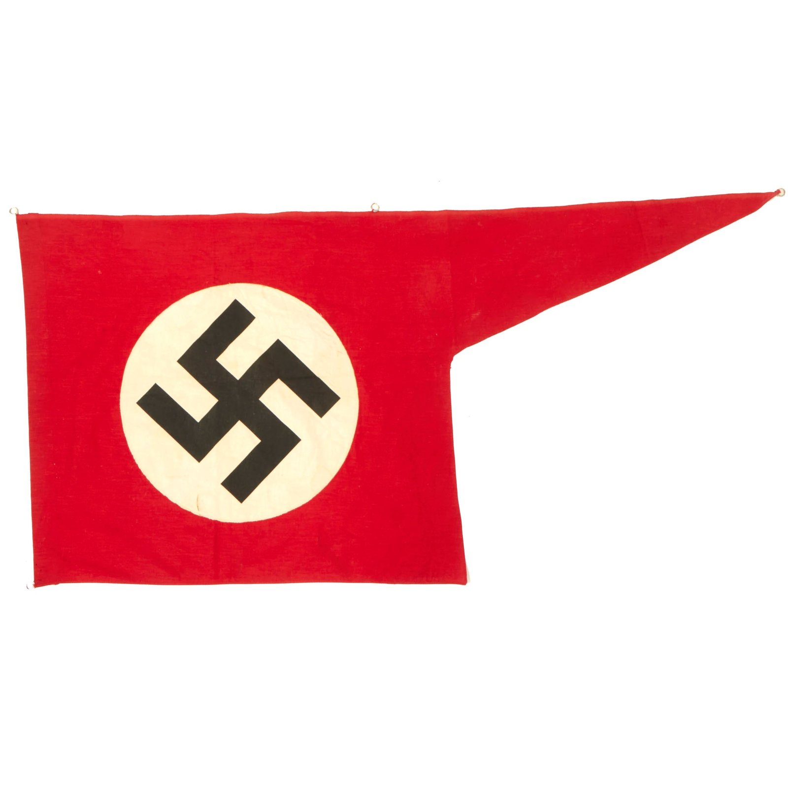 Buy Original German WWII NSDAP Double Sided National Political Custom Building Flag - 23" x 47 ½” | Original Firearms Antique For Sale