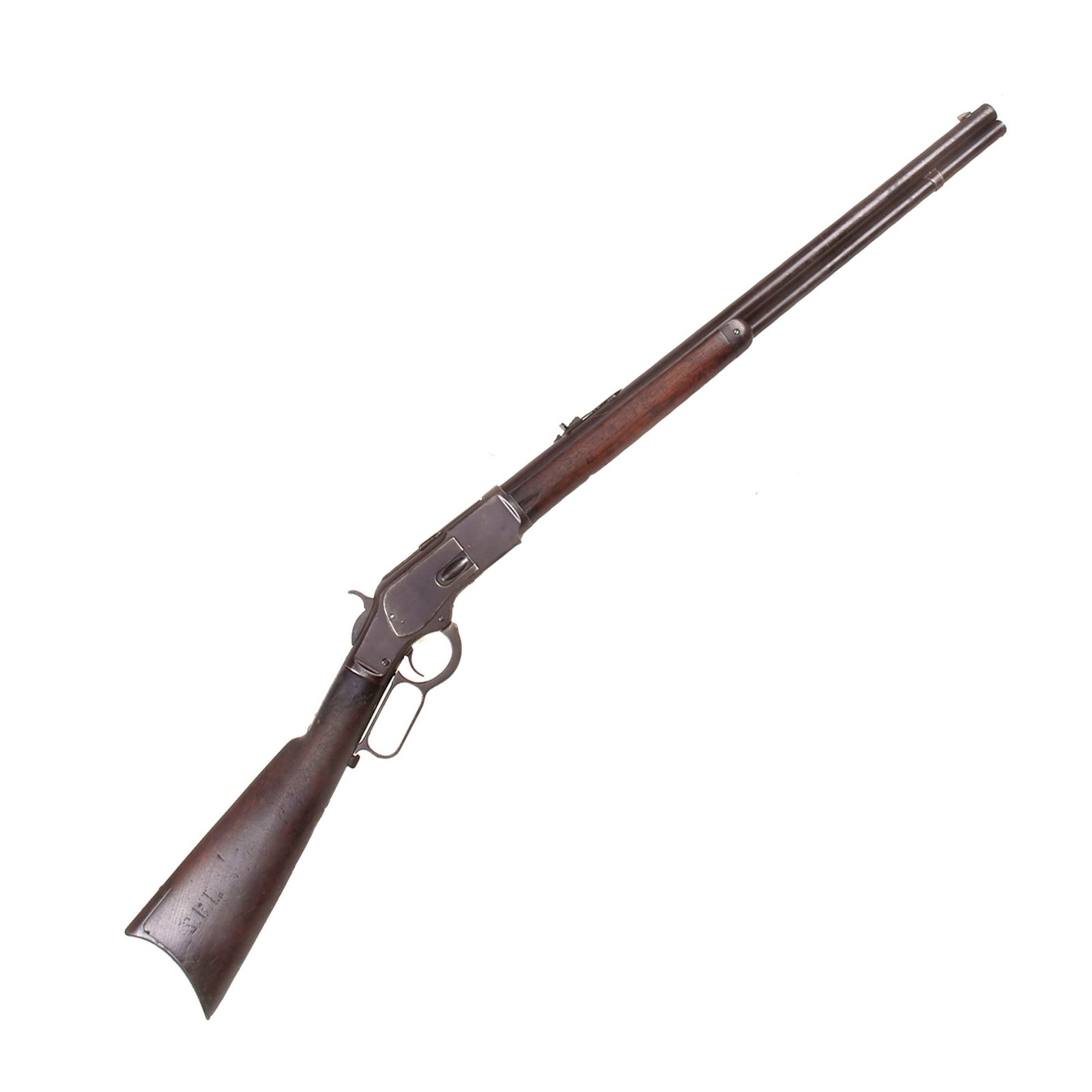 Buy Original U.S. Winchester Model 1873 .44-40 Repeating Rifle with 24" Round Barrel Made in 1883 - Serial 112649A | Original Firearms Antique For Sale