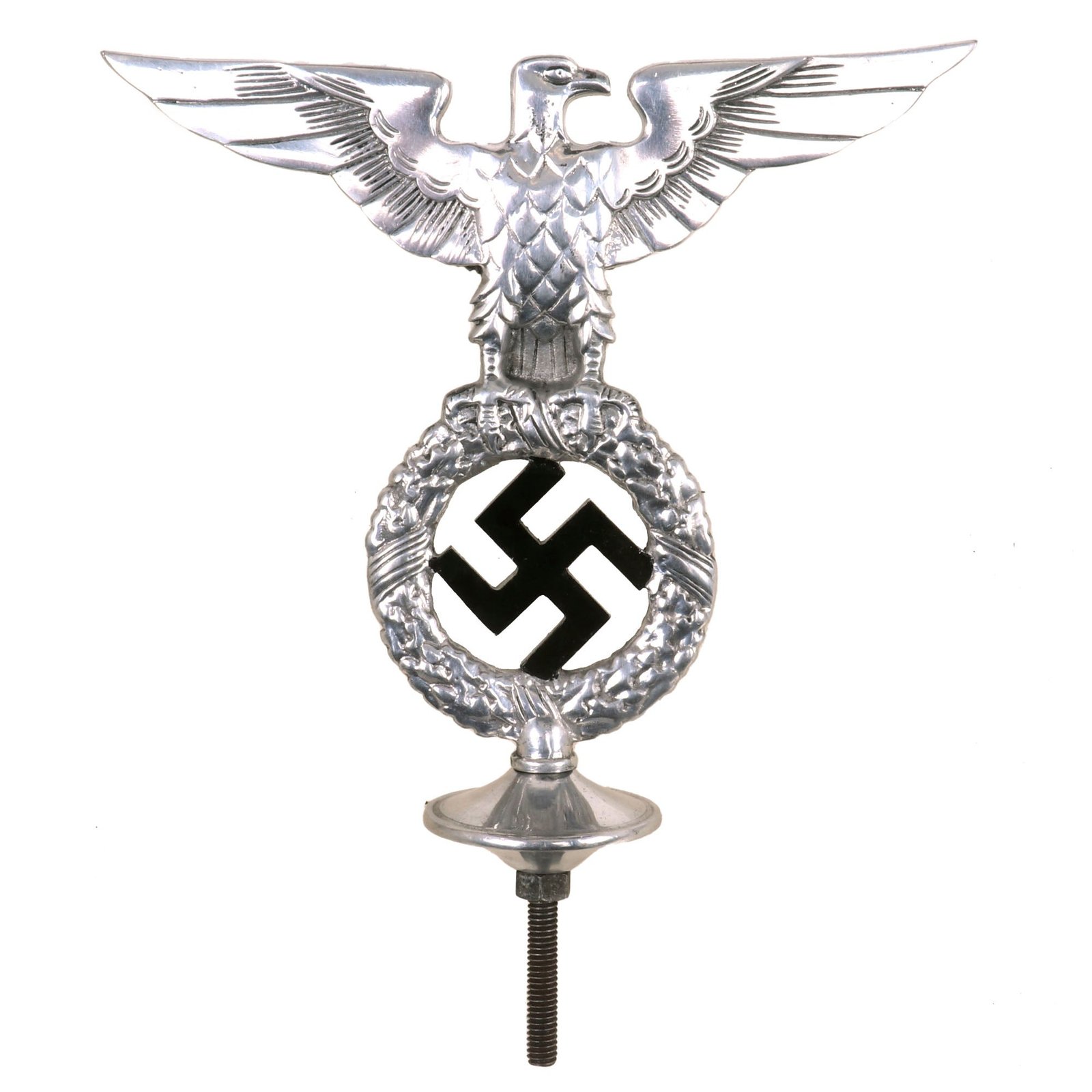 Buy Original German WWII NSDAP National Socialist Party First Pattern Flag Pole Finial "Topper" - Aluminum | Original Firearms Antique For Sale