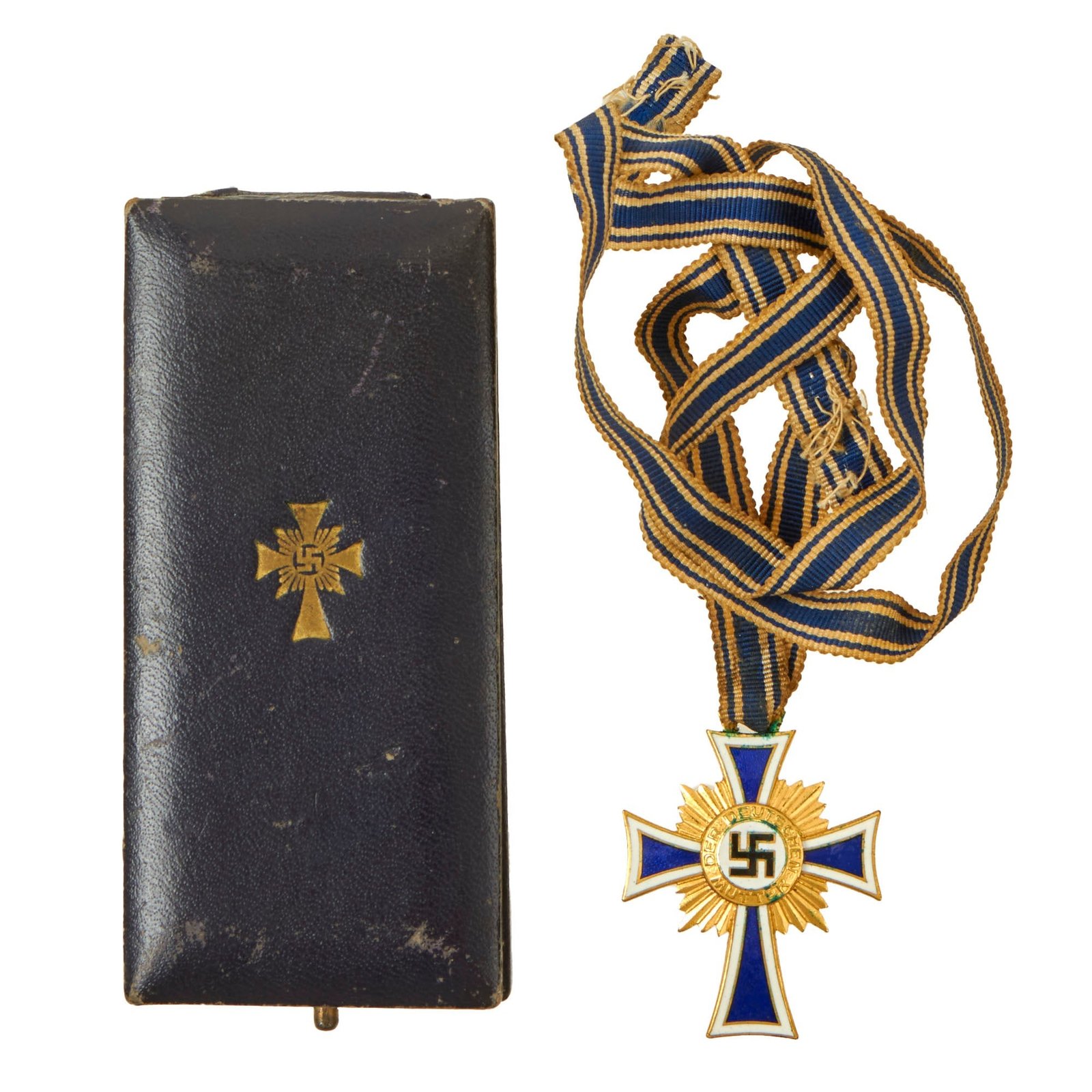 Buy Original German WWII Cased Gold Mother’s Cross by Friedrich Linden of Lüdenscheid | Original Firearms Antique For Sale