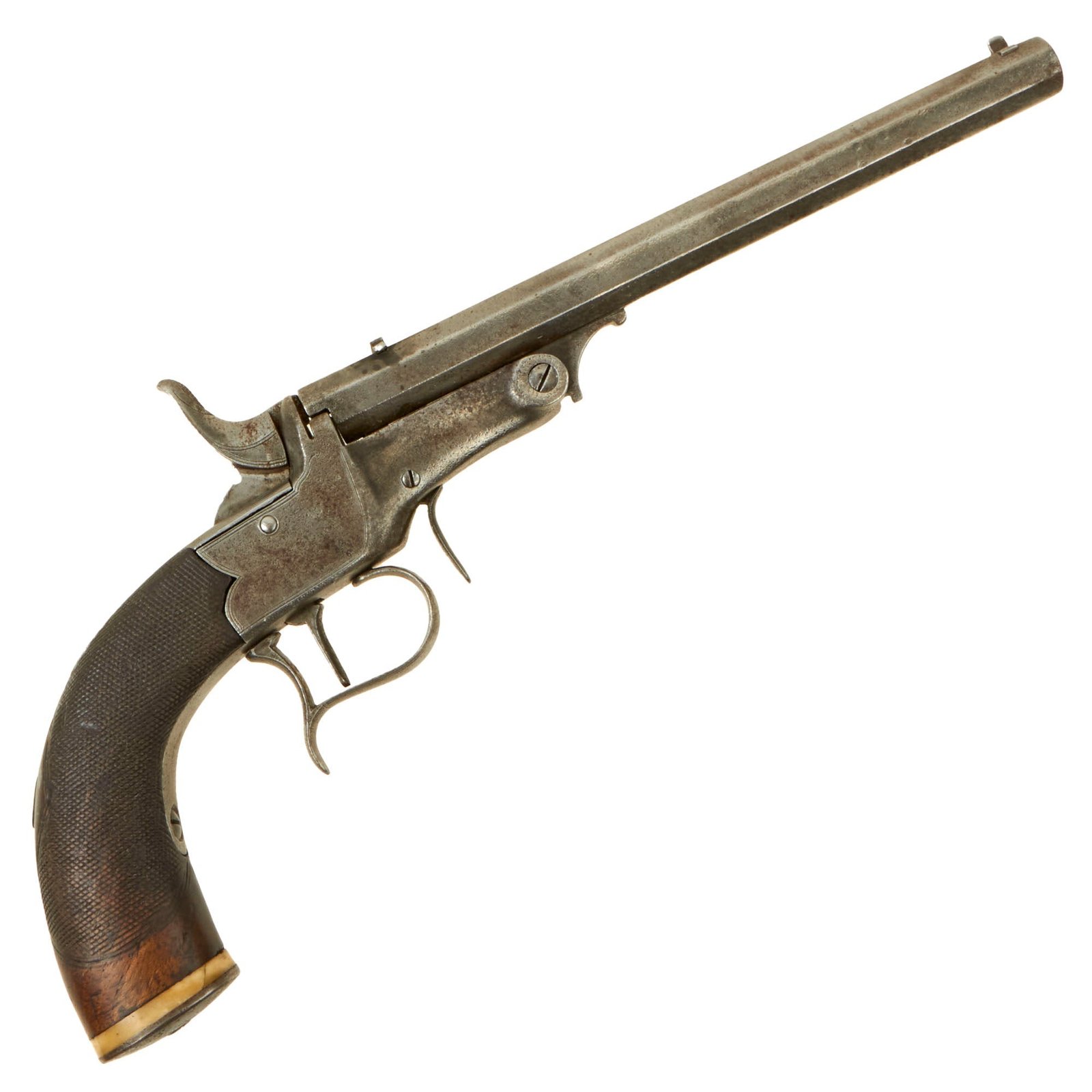 Buy Original Late Victorian British .28 Rimfire Single Shot Tip Up Parlor Pistol - circa 1890 | Original Firearms Antique For Sale