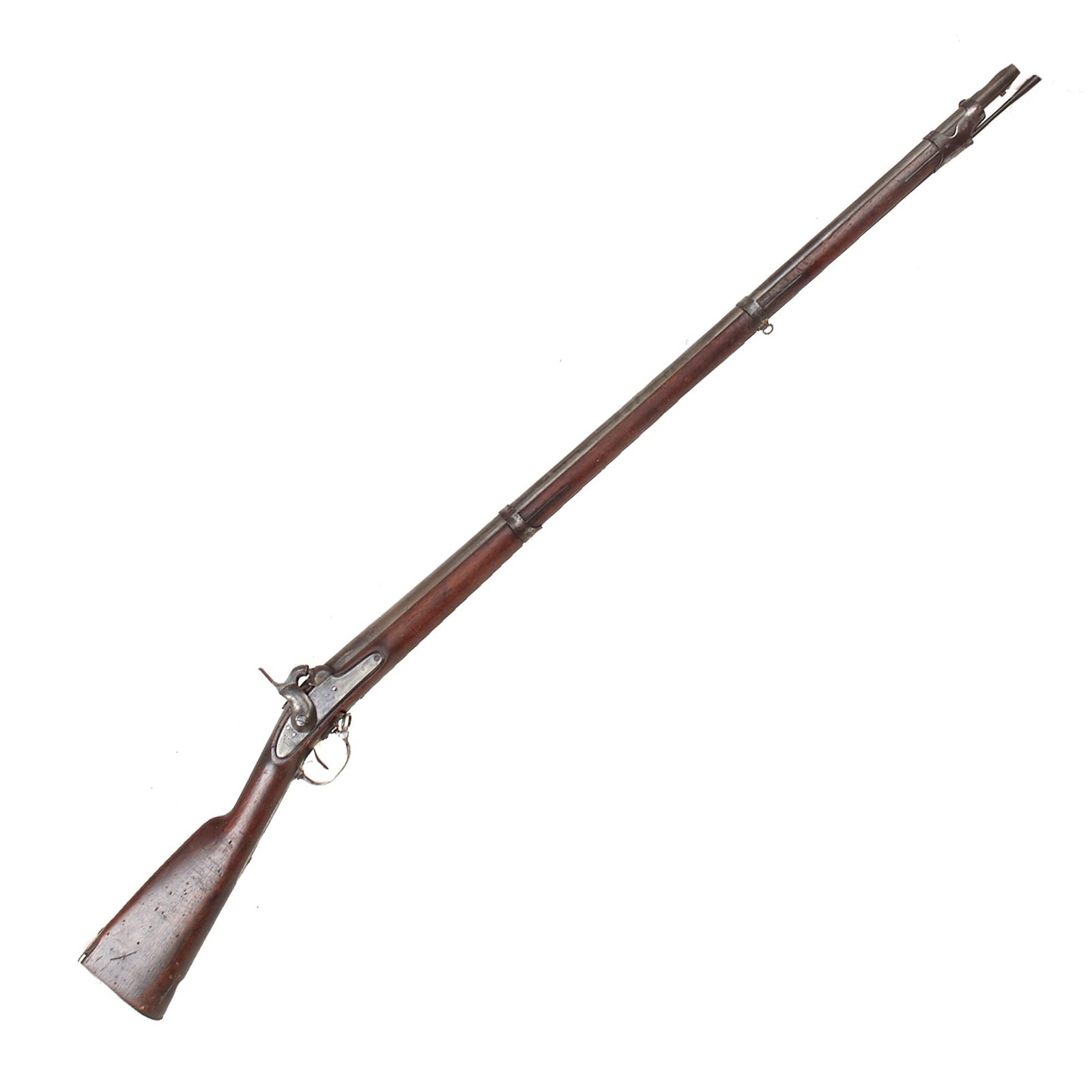 Buy Original U.S. Civil War Era Springfield Model 1842 Percussion Musket by Springfield Arsenal - Dated 1845 | Original Firearms Antique For Sale