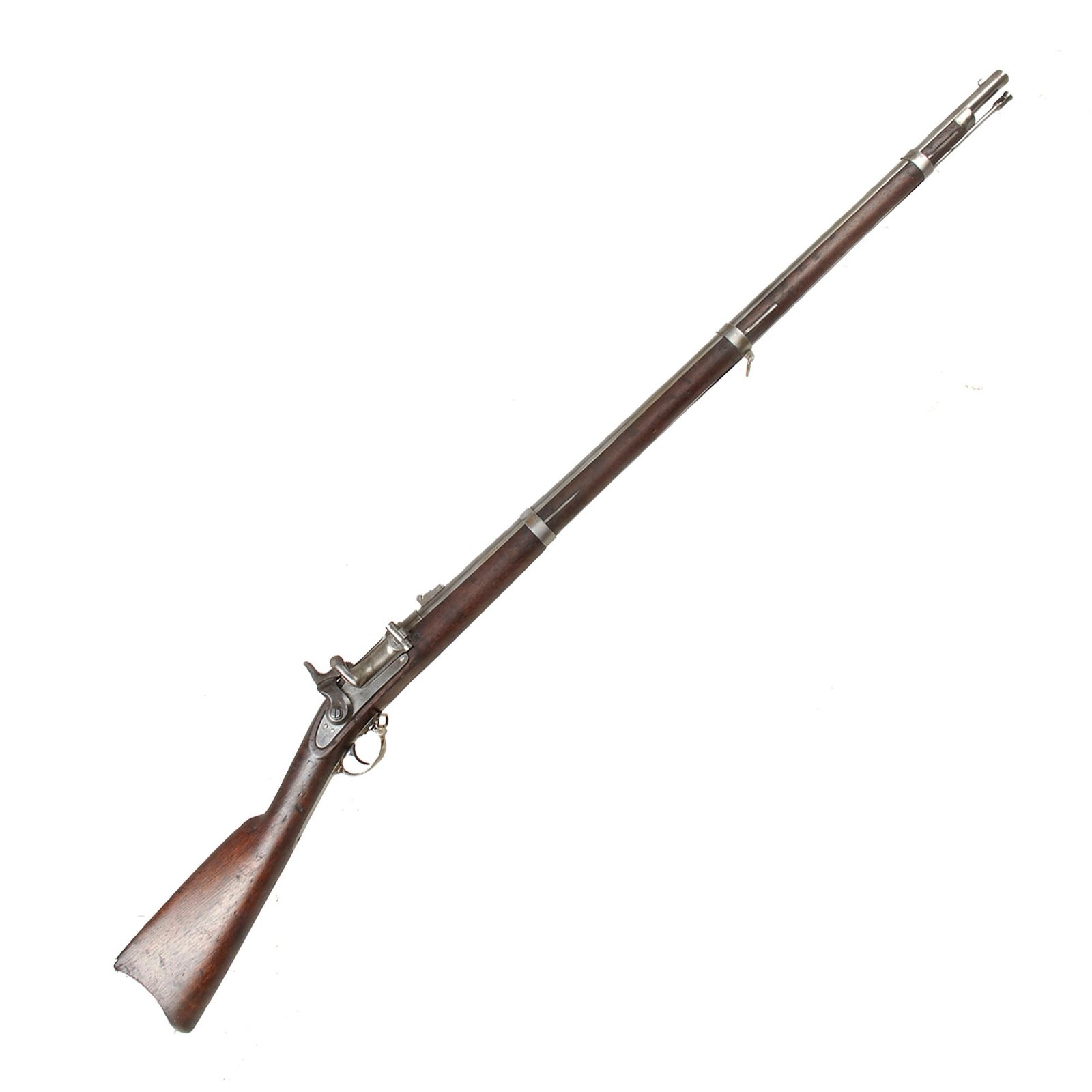 Buy Original U.S. Civil War Springfield M1861 Bridesburg Contract Rifled Musket Converted to Needham Breechloader - dated 1862 | Original Firearms Antique For Sale