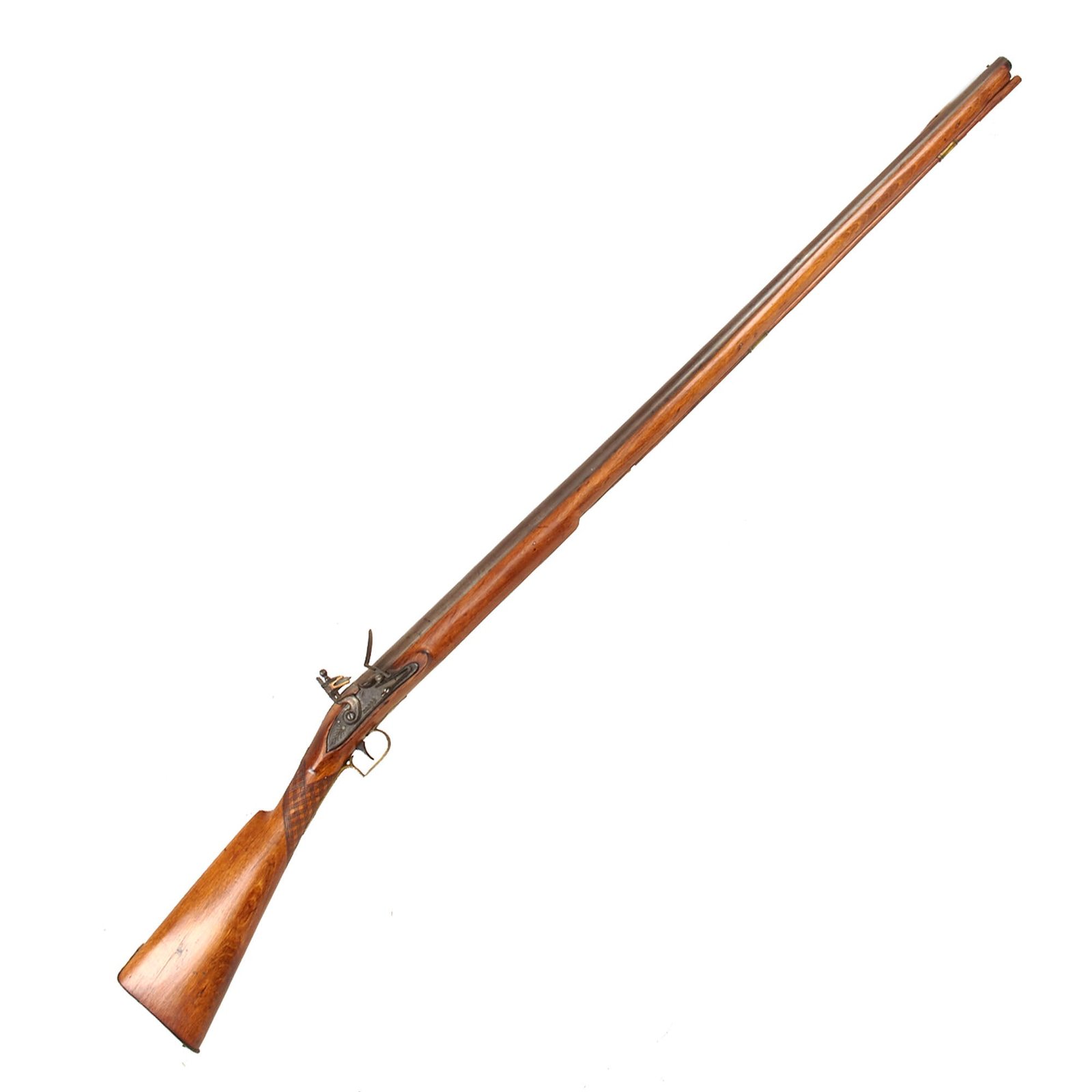 Buy Original British 12 Bore Long Flintlock Fowling Piece with Birmingham Proofs - Ketland Fur Trade Style - circa 1820 | Original Firearms Antique For Sale
