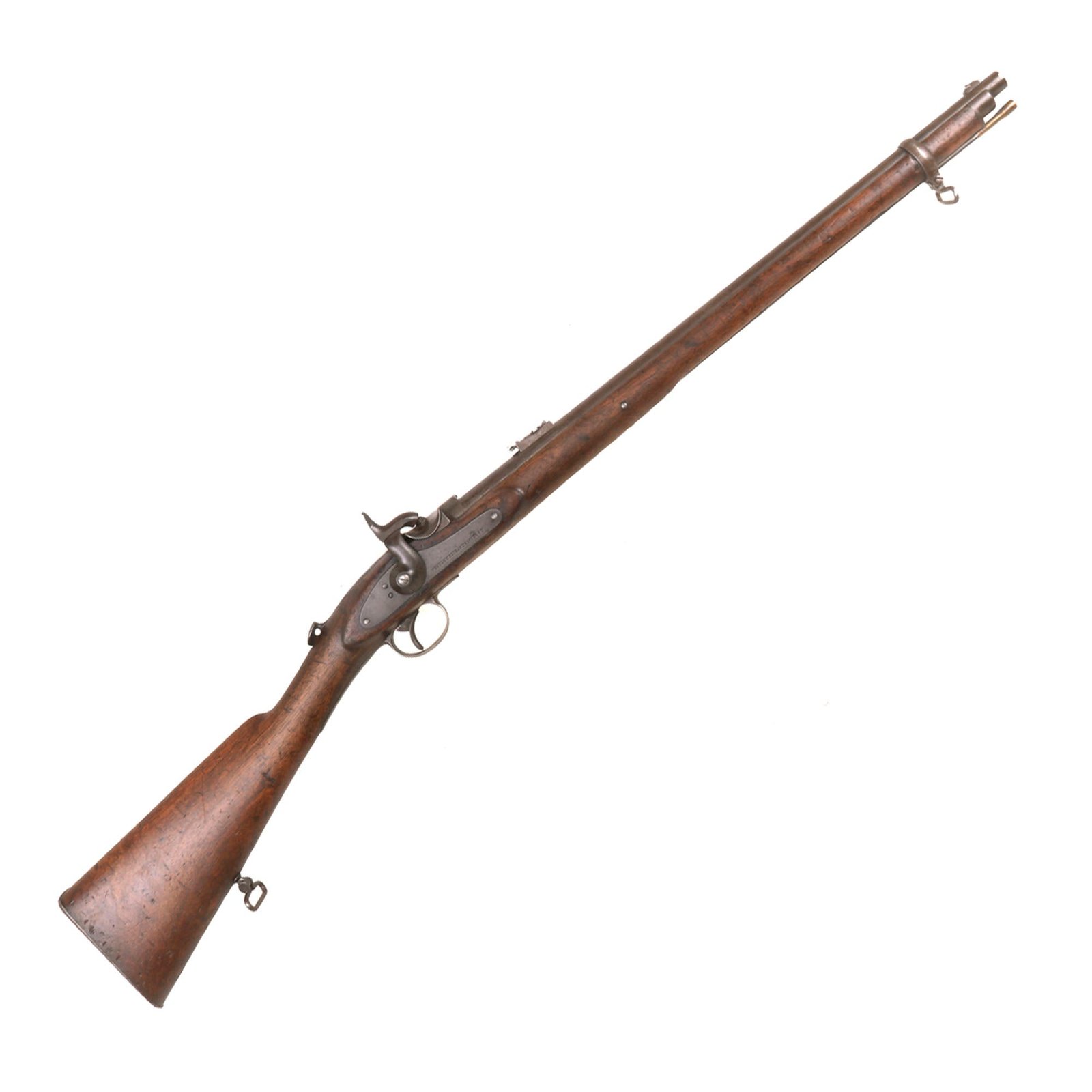 Buy Original British Westley Richards Monkey Tail .45cal Capping Breech Loading Percussion Carbine Serial C2668 - Dated 1880 | Original Firearms Antique For Sale