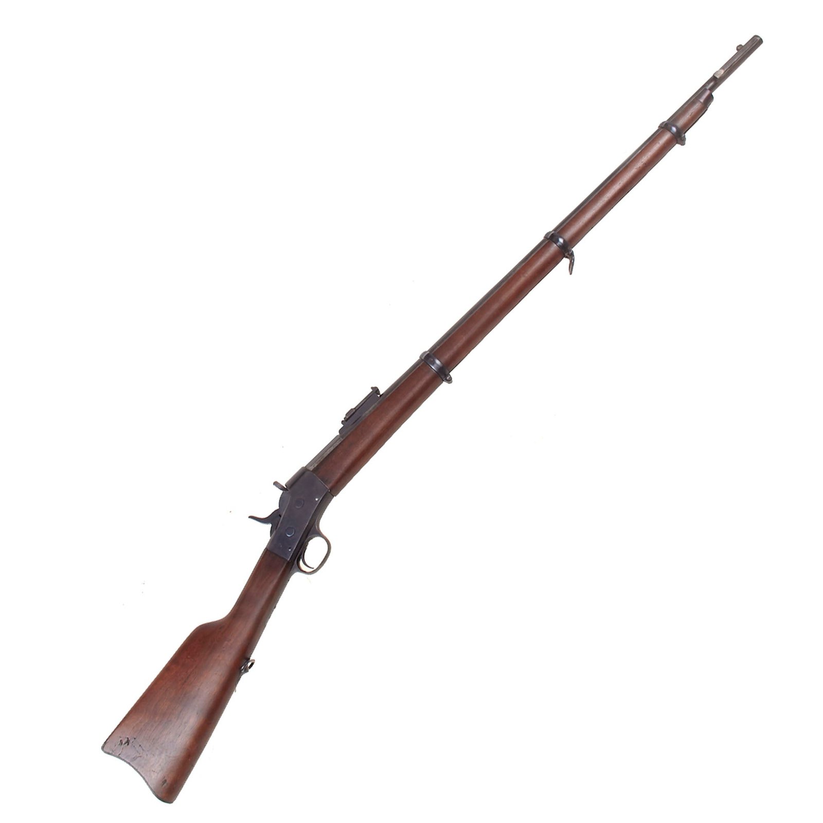 Buy Original Argentine Remington Rolling Block Model 1879 E.N. Infantry Rifle in .43 Spanish Caliber - Serial H16384 | Original Firearms Antique For Sale