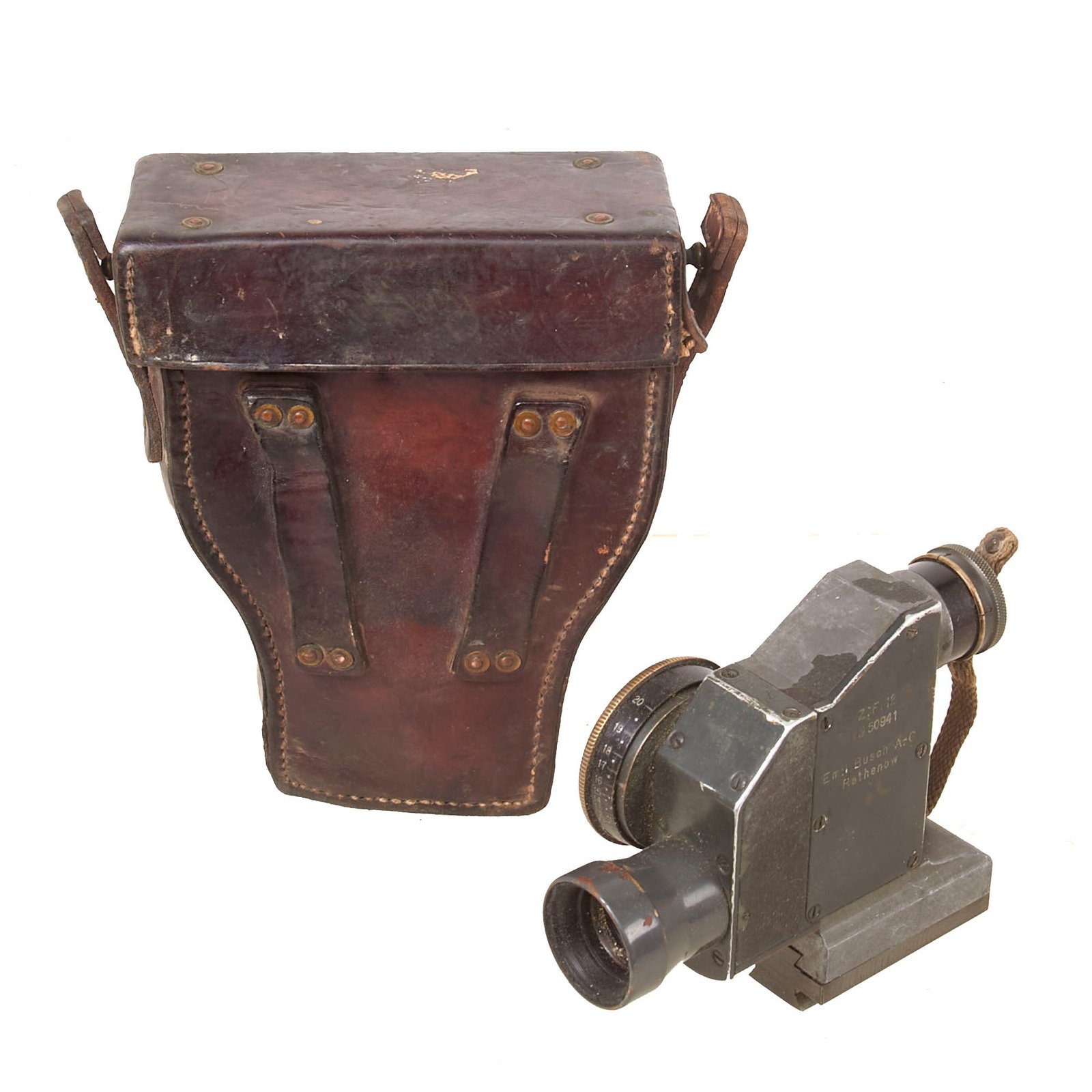 Buy Original German WWI MG08 Machine Gun Z.F. 12 Telescopic Optical Sight by Emil Busch A.-G. in Scarce Original WWII Issue Case | Original Firearms Antique For Sale