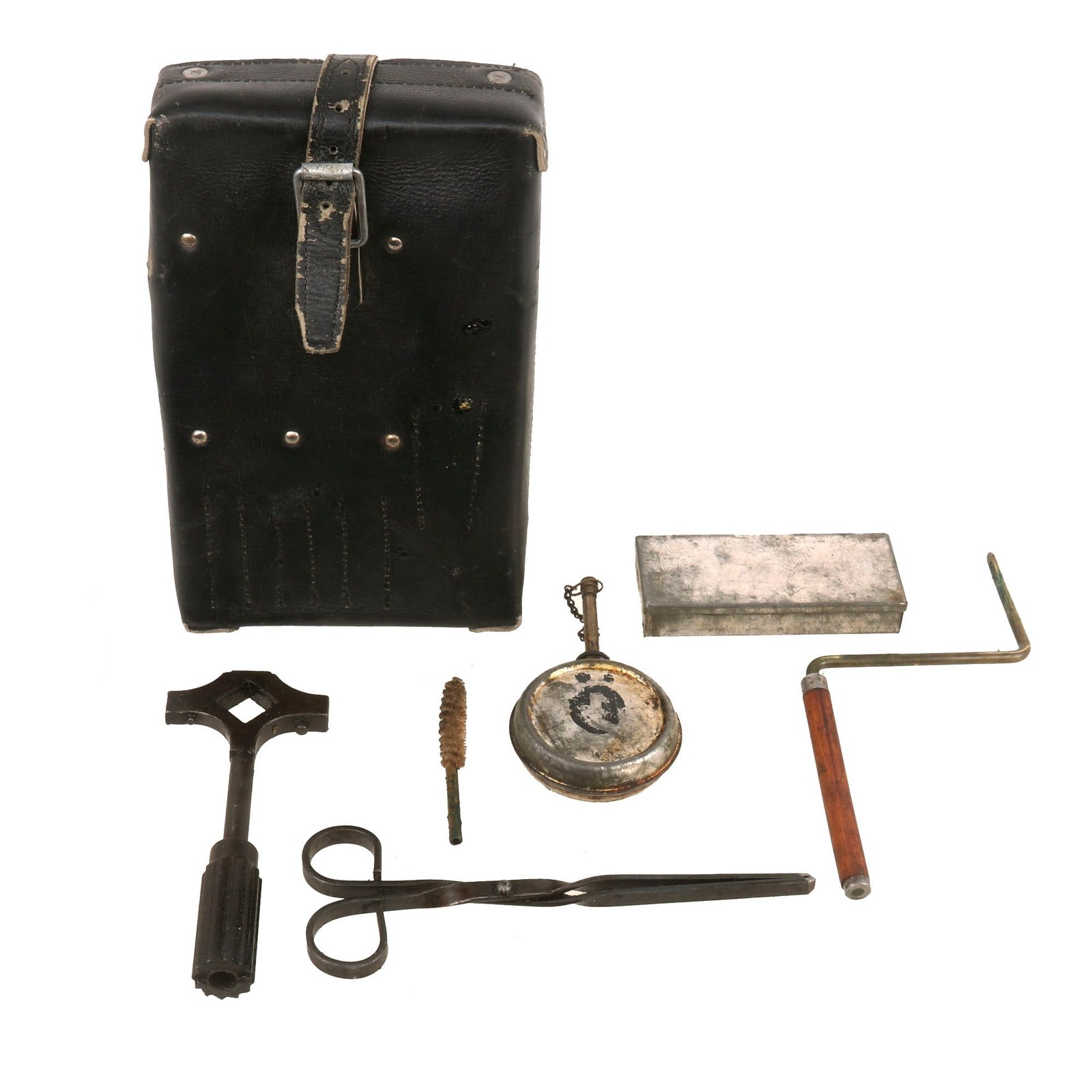 Buy Original Finnish WWII Maxim M1910 Leather Gunner’s Maintenance Kit with Maxim Tools & Accessories | Original Firearms Antique For Sale