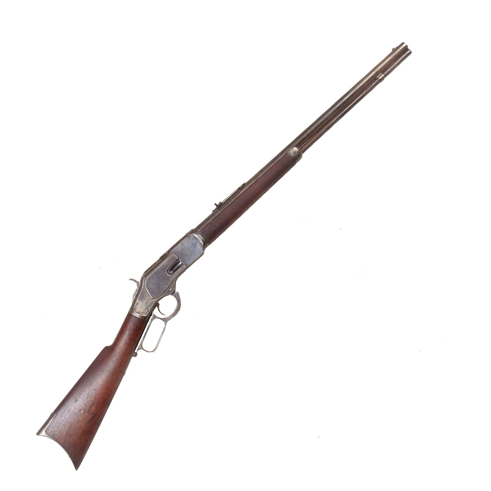 Buy Original U.S. Winchester Model 1873 .32-20 Repeating Rifle with Round Barrel Made in 1885 - Serial 190965B | Original Firearms Antique For Sale