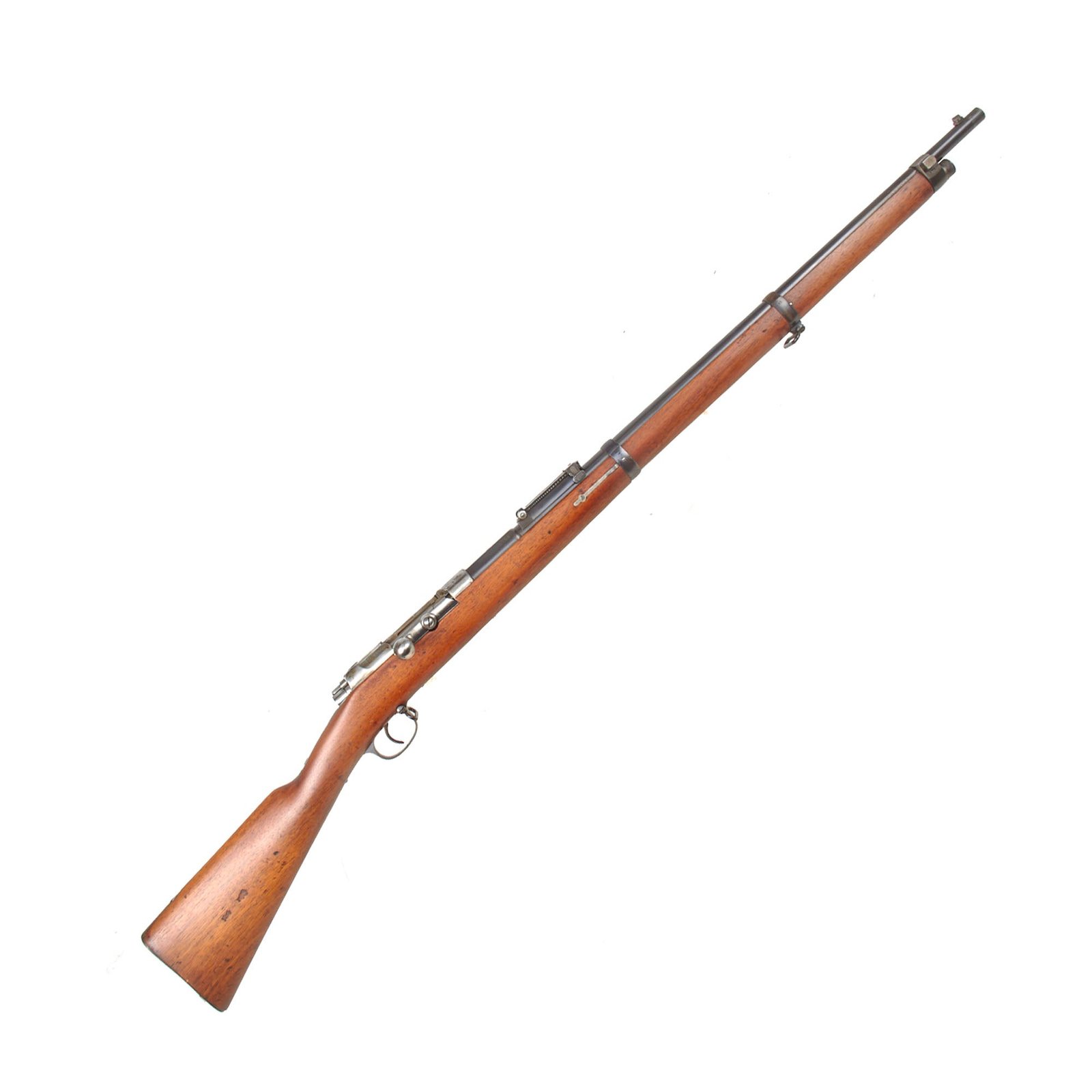 Buy Original Imperial German Excellent Mauser Model 1871/84 Magazine Service Rifle by Amberg Dated 1887 with Bavarian Markings - Matching Serial 59801 | Original Firearms Antique For Sale