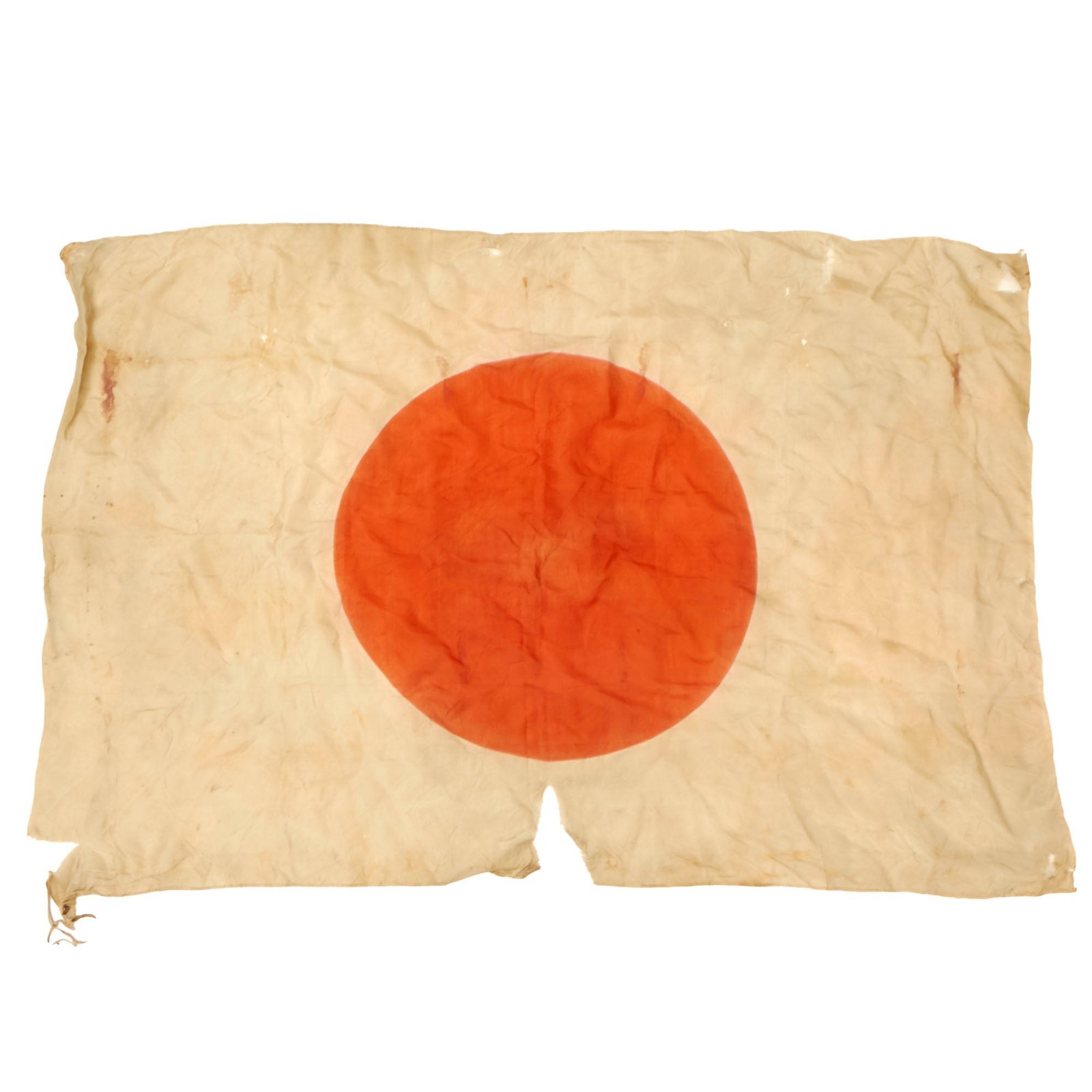 Buy Original Japanese WWII Captured Flag with USMC EGA & Iwo Jima Flag Scene Drawn on Sun - 24 x 36” | Original Firearms Antique For Sale