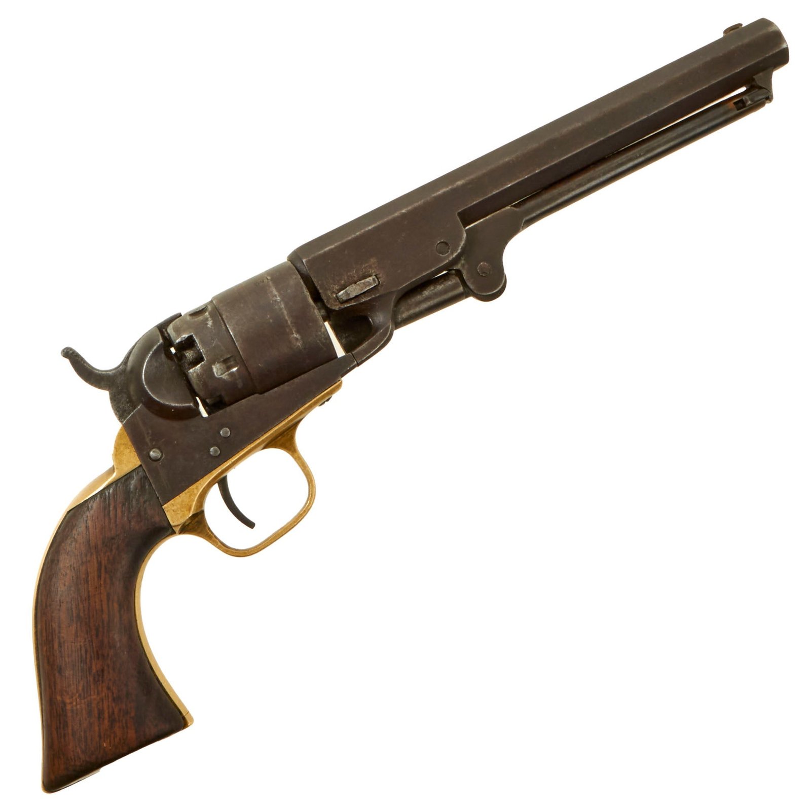 Buy Original Rare U.S. Civil War Colt M-1862 Pocket Navy .36cal Percussion Revolver with 6" Barrel Made in 1861 - Serial 1152 | Original Firearms Antique For Sale