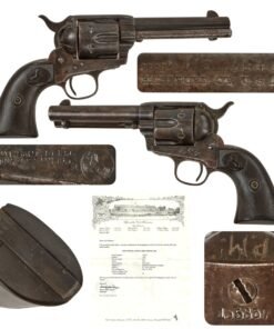 Original U.S. Colt .45cal Single Action Army Revolver Made in 1894 with 4 3/4" Barrel and Factory Letter - Serial 155357
