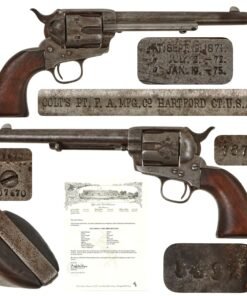 Original U.S. Colt .45cal Single Action Army 7 1/2" Barrel Revolver Made in 1884 with Excellent Bore and Factory Letter - Serial 107670