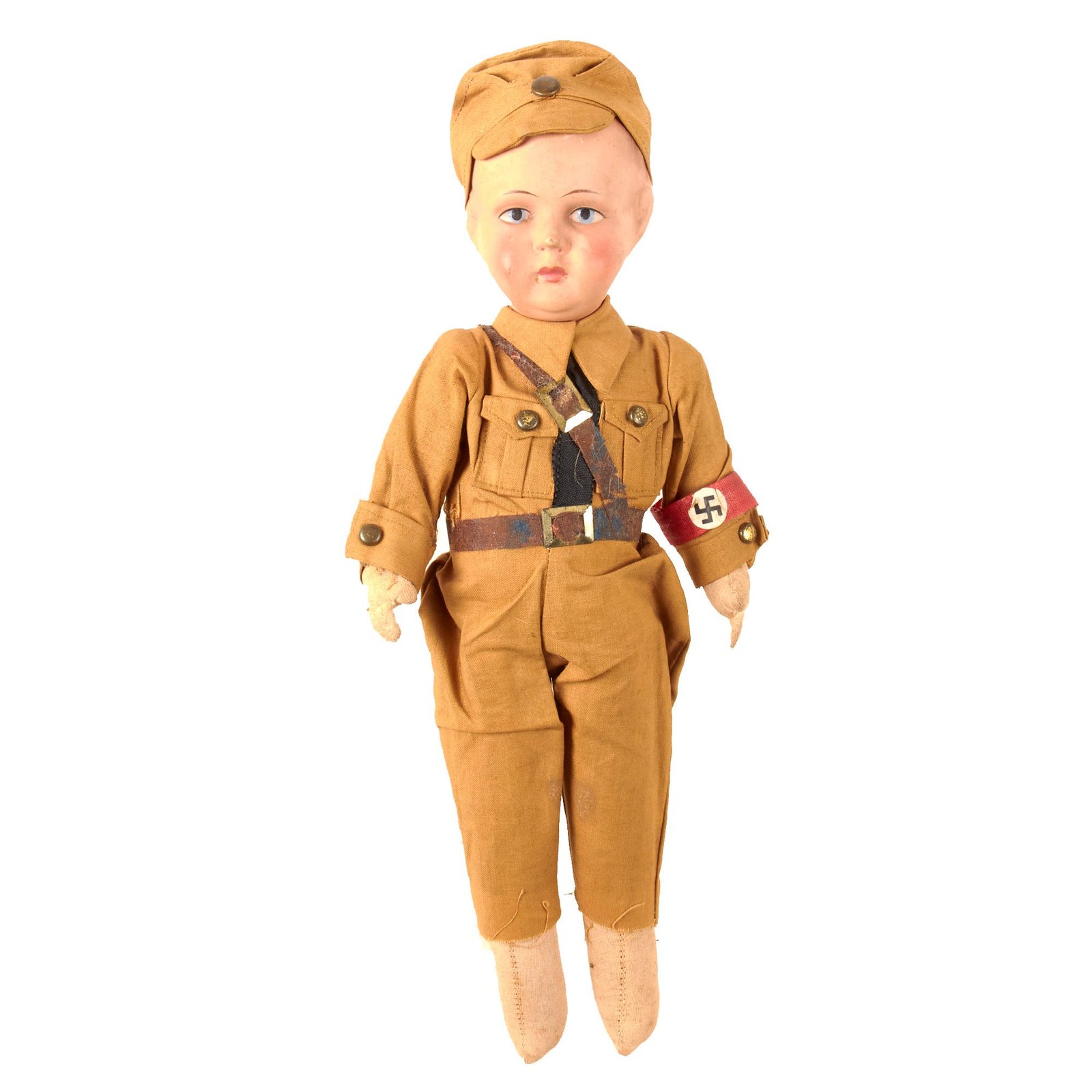 Original German WWII "Kleine SA-Mann" Doll for Children - Damaged / Missing Boots - Sturmabteilung