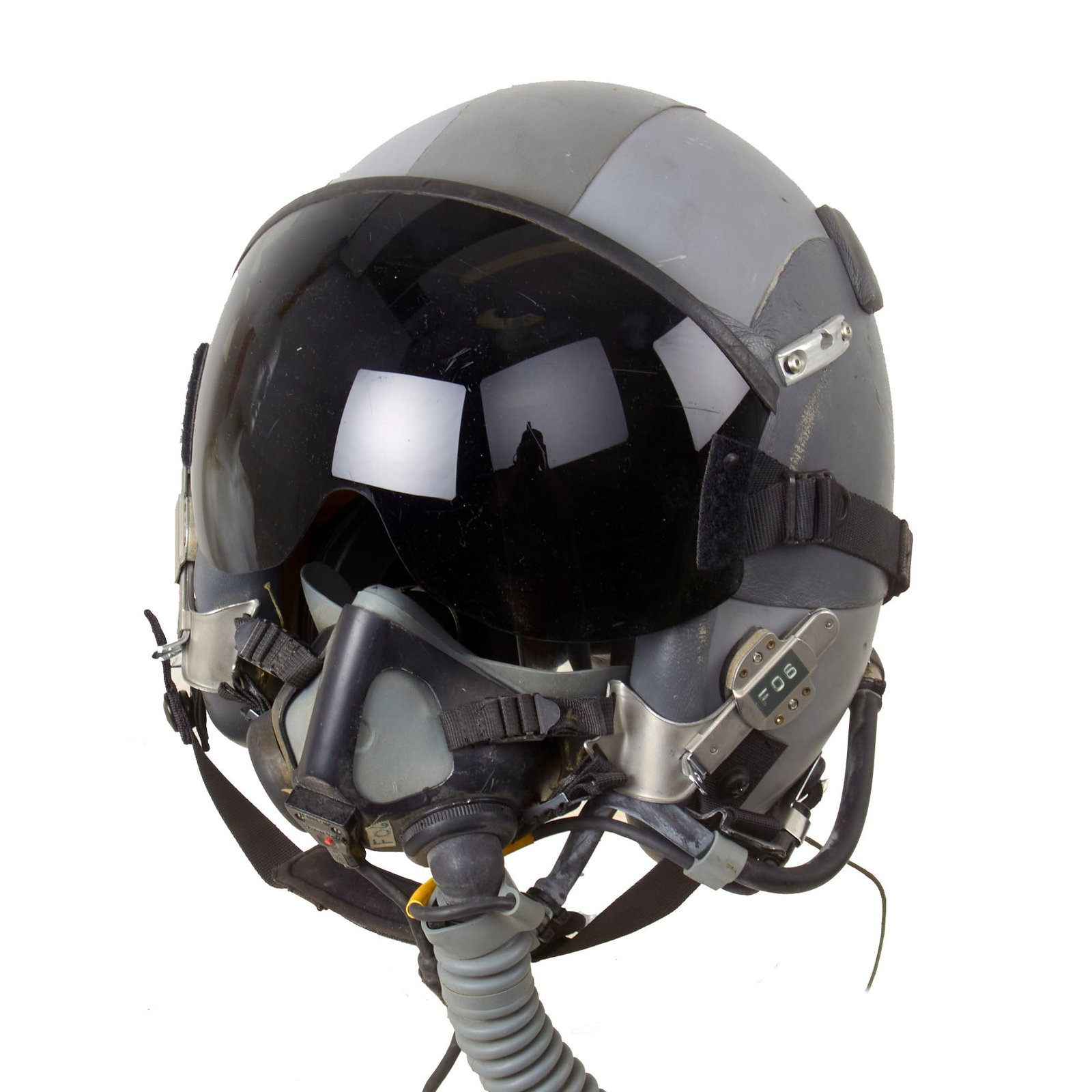Buy Original U.S. Modern F-16 Fighting Falcon Pilot Helmet HGU-55/P with Oxygen Mask | Original Firearms Antique For Sale