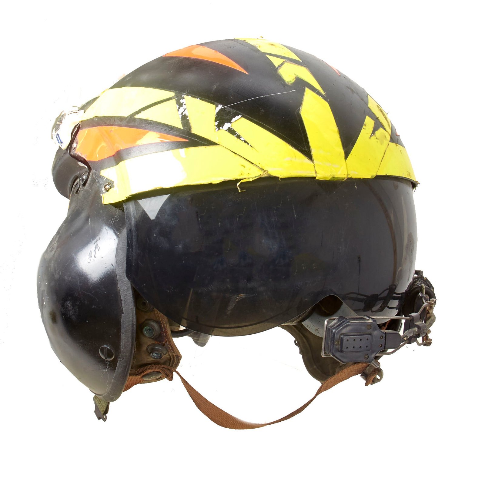 Original U.S. Navy Gentex SPH-4 Helicopter Helmet with Ramshorn Dual Visor and Tape