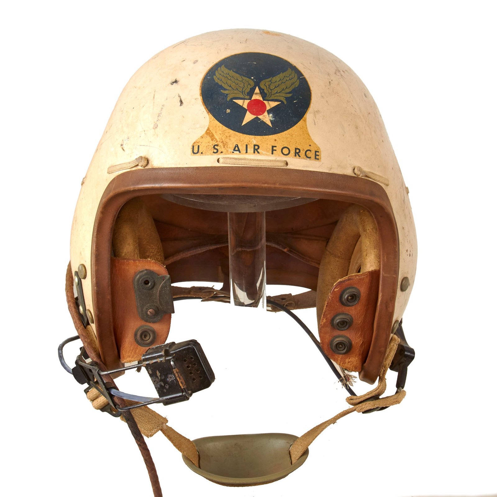 Buy Original U.S. Korean War Air Force Type P1A Flying Helmet - Size Small | Original Firearms Antique For Sale