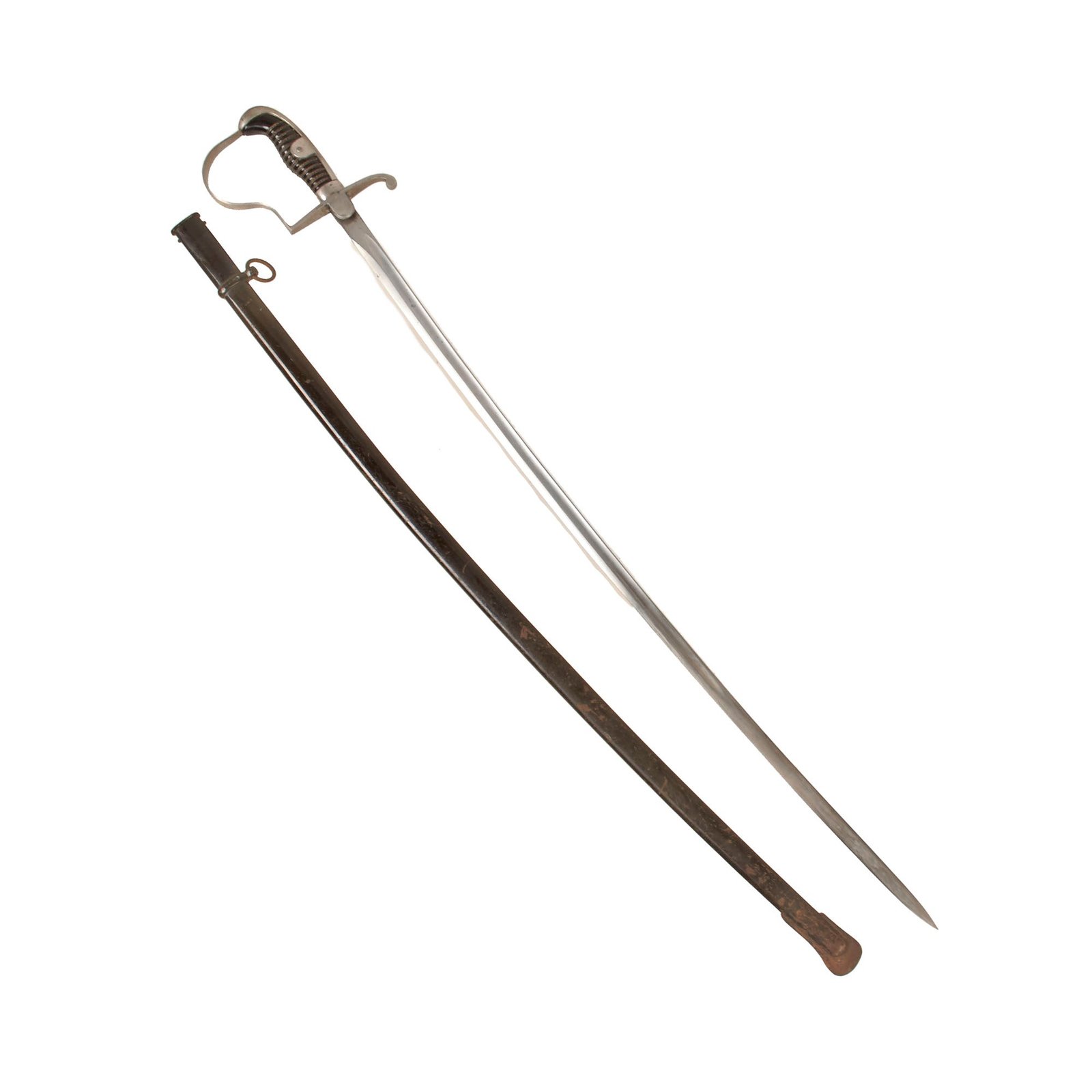 Buy Original German WWII NCO Dove's Head Sword by F.W. Höller of Solingen with Steel Scabbard | Original Firearms Antique For Sale