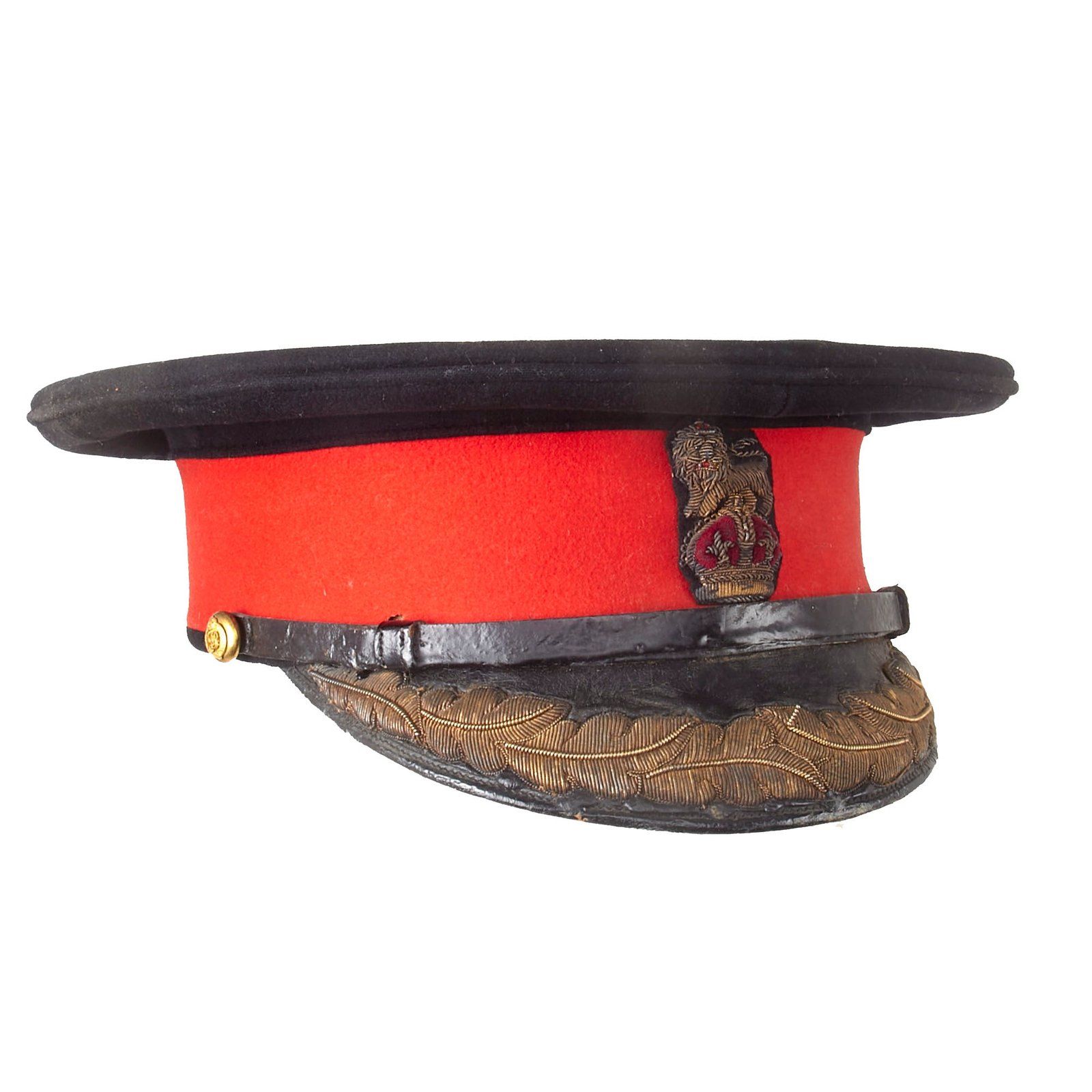 Buy Original British WWII Era Army Brigadier General Colonel Dress Peaked Visor Cap by Hawkes & Co. of Piccadilly | Original Firearms Antique For Sale