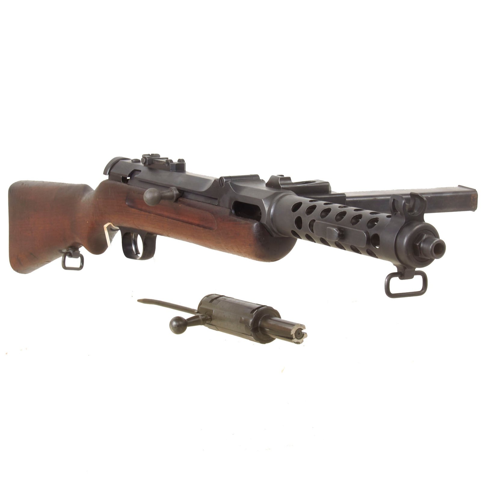 Buy Original German Pre-WWII MP34(ö) Steyr Solothurn Display Submachine Gun with Magazine and Deactivated Bolt Assembly | Original Firearms Antique For Sale
