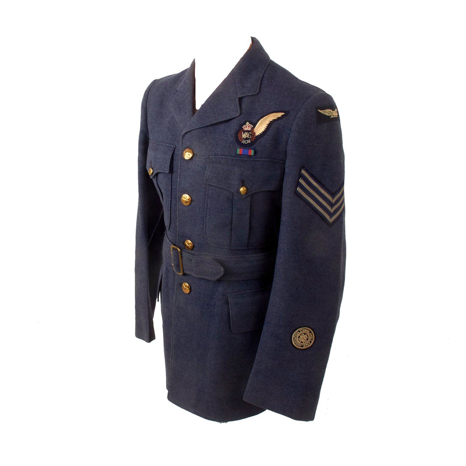 Buy Original Canadian WWII Royal Canadian Air Force Wireless Air Gunner Uniform Jacket with St. John’s Ambulance Association Patch | Original Firearms Antique For Sale