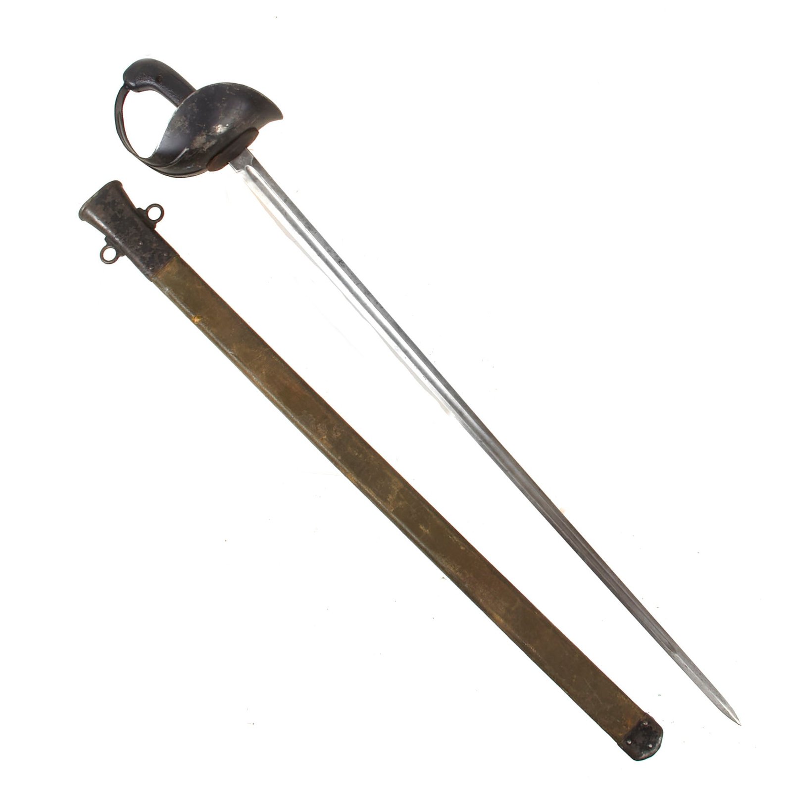 Buy Original U.S. WWI Model 1913 Cavalry Saber Patton Sword by L.F. & C. with Scabbard - Dated 1918 | Original Firearms Antique For Sale