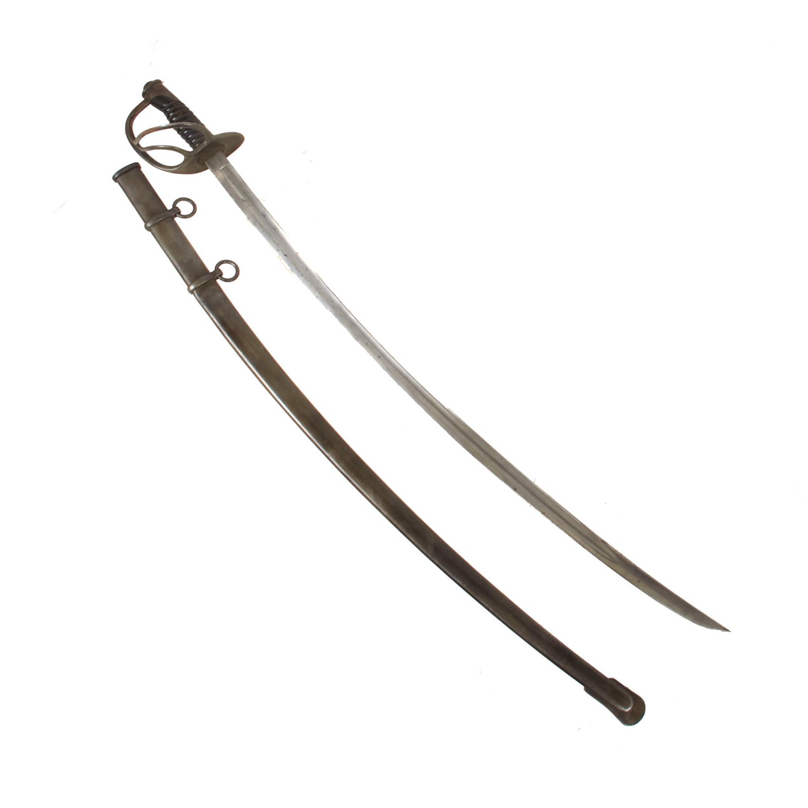 Buy Original U.S. Model 1906 Light Cavalry Saber with Scabbard by Ames Sword Company - Dated 1906 | Original Firearms Antique For Sale