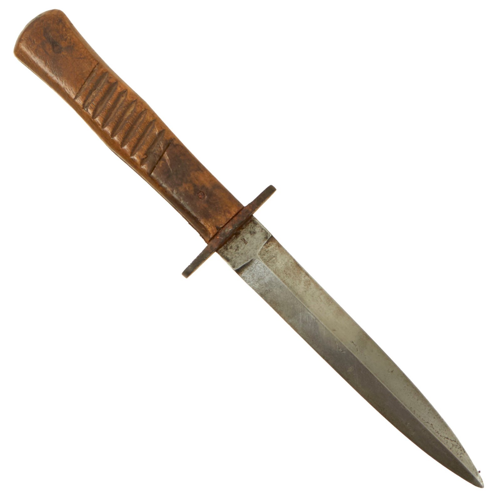 Buy Original Imperial German WWI British-Captured Trench Fighting Knife Named to Killed in Action Soldier Thomas Pritchard, Welsh Regiment | Original Firearms Antique For Sale