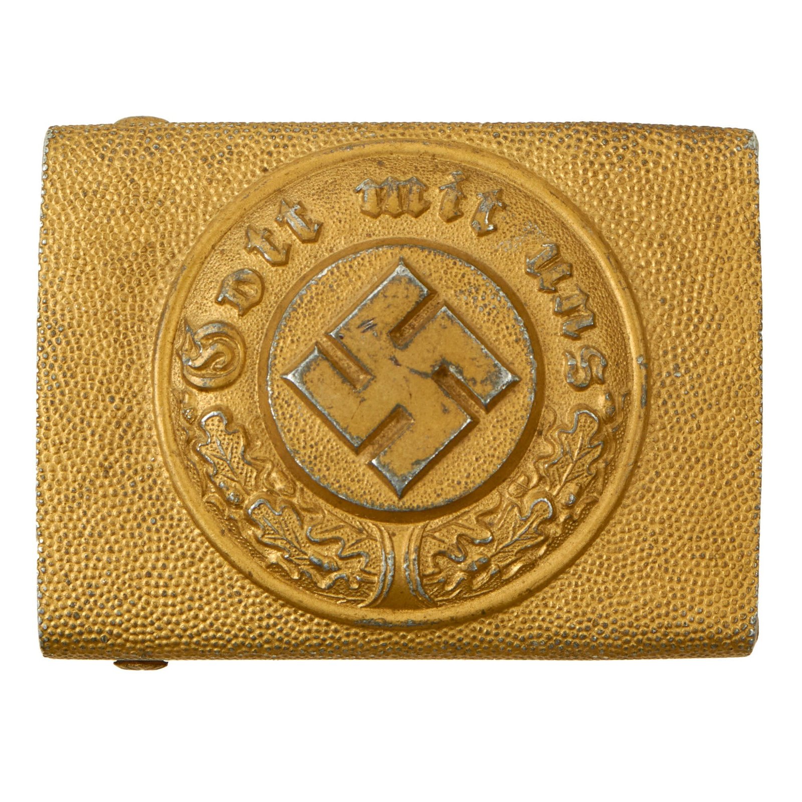 Buy Original German WWII Aluminum Water Protection Police EM/NCO Belt Buckle by Overhoff & Cie. - Wasserschutzpolizei | Original Firearms Antique For Sale