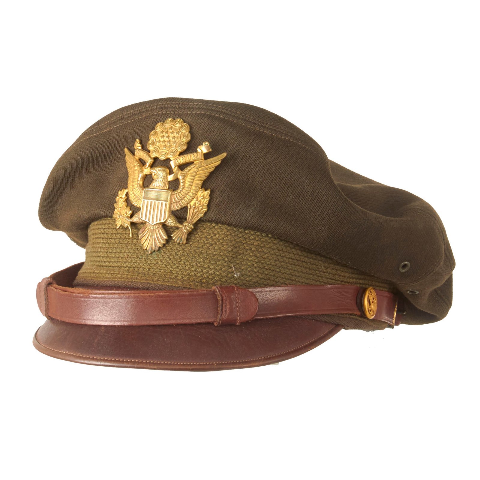 Buy Original U.S. WWII USAAF Officer’s Wartime Manufacutred Crush Visor Cap - FLIGHTER by BANCROFT | Original Firearms Antique For Sale