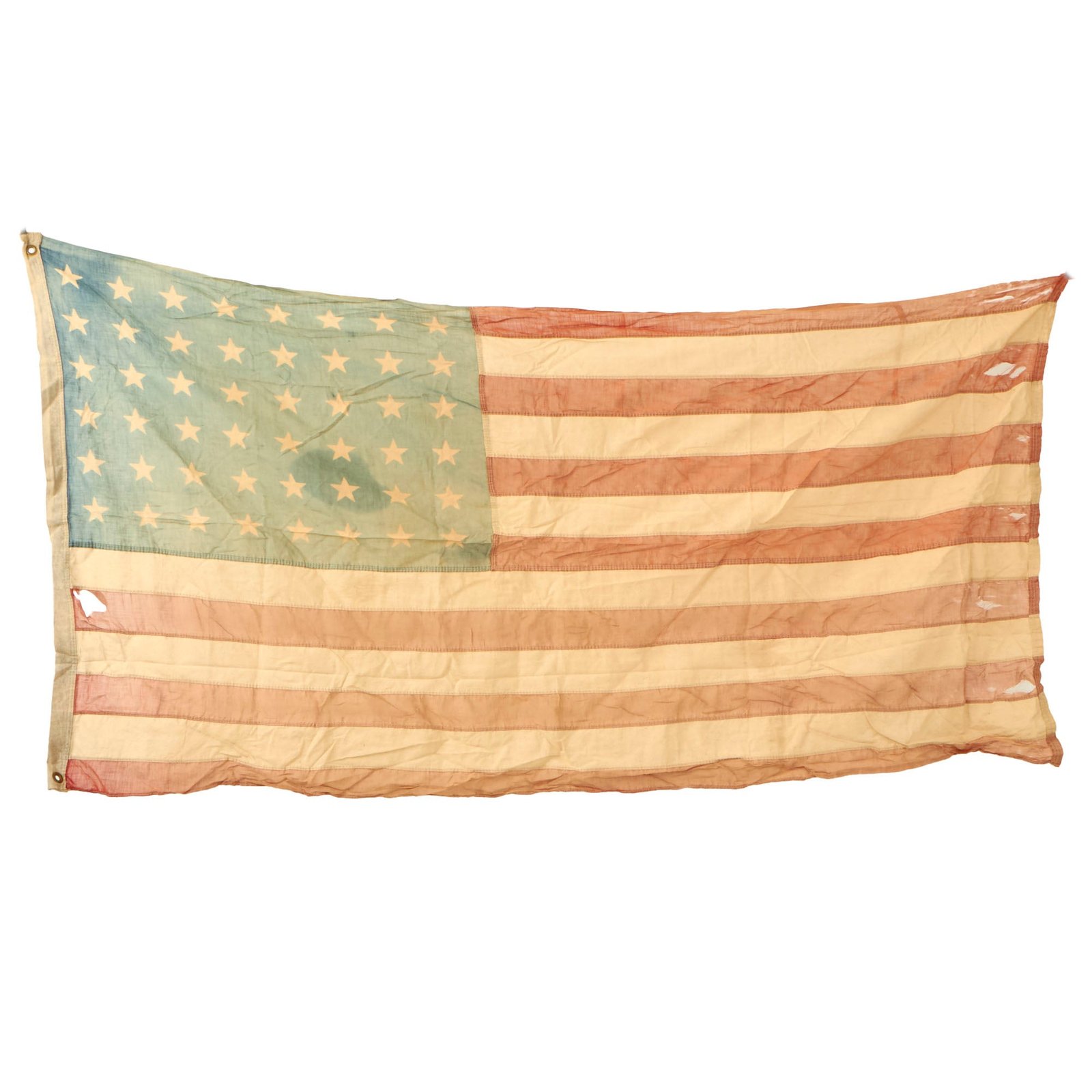 Buy Original U.S. WWII 48 Star Cotton Flag - 31 x 56” | Original Firearms Antique For Sale