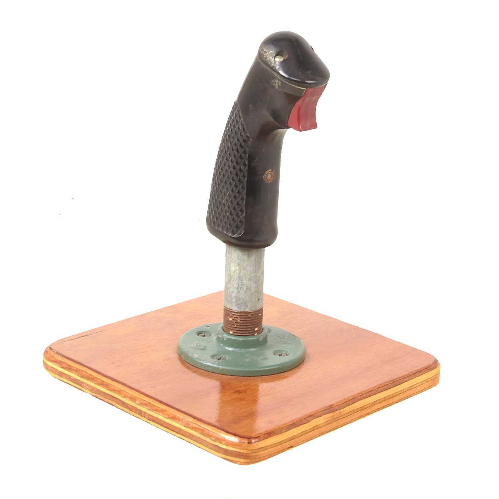 Buy Original U.S. WWII Vought F4U Corsair Fighter Aircraft Flight Control Stick on Display Stand | Original Firearms Antique For Sale