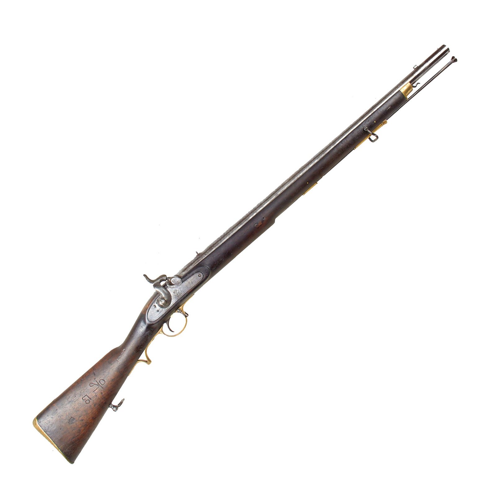 Buy Original British East India Company Model E Percussion Short Musket with British Proof Marks - Circa 1843 | Original Firearms Antique For Sale