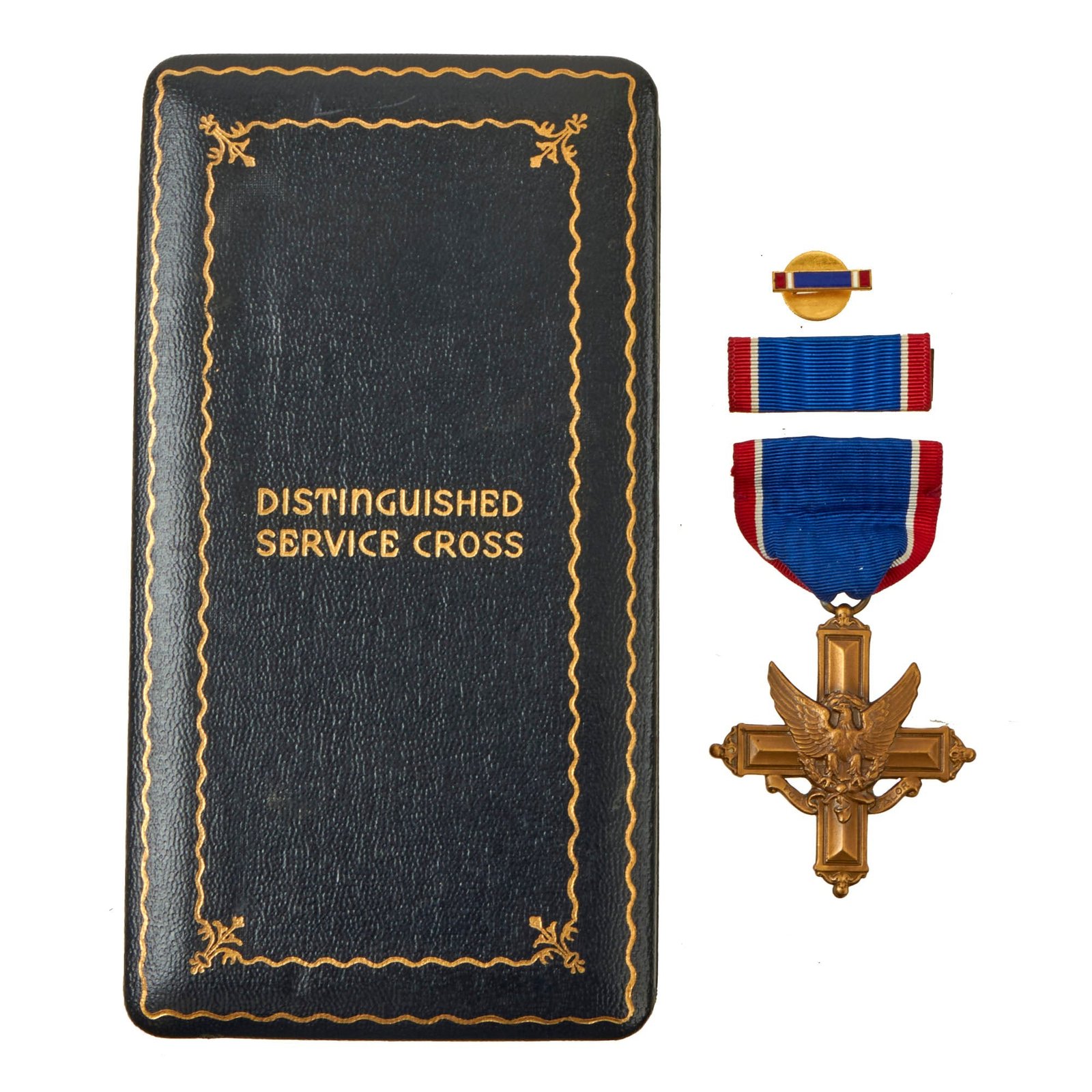 Buy Original U.S. WWII Cased Numbered Distinguished Service Cross Set by Medallic Art Company in 1942 - #11200 - Last D.S.C. of 1942 Contract | Original Firearms Antique For Sale