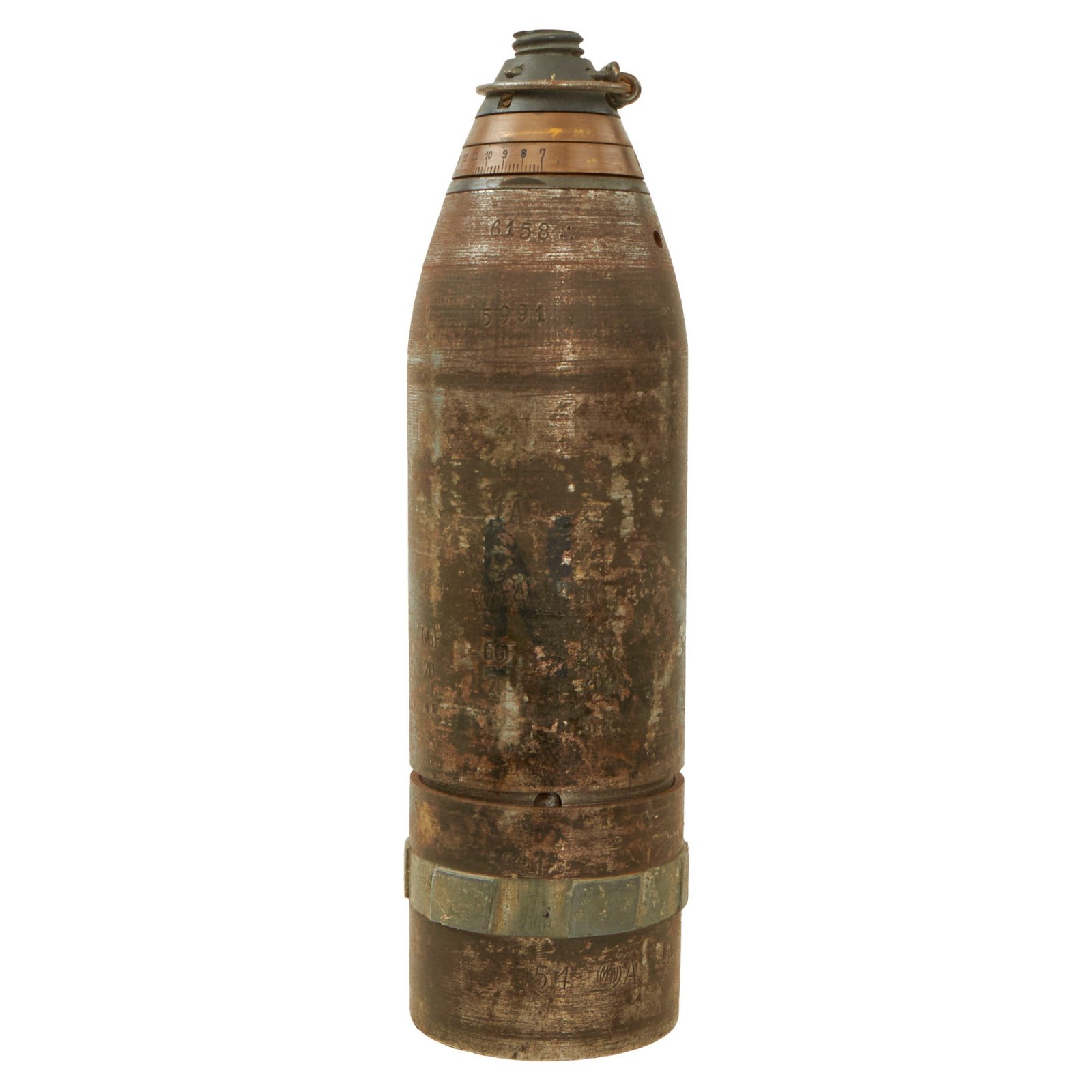 Buy Original Imperial German WWI Extremely Scarce Message Carrying Shell for the 7.6cm Minenwerfer Trench Mortar | Original Firearms Antique For Sale