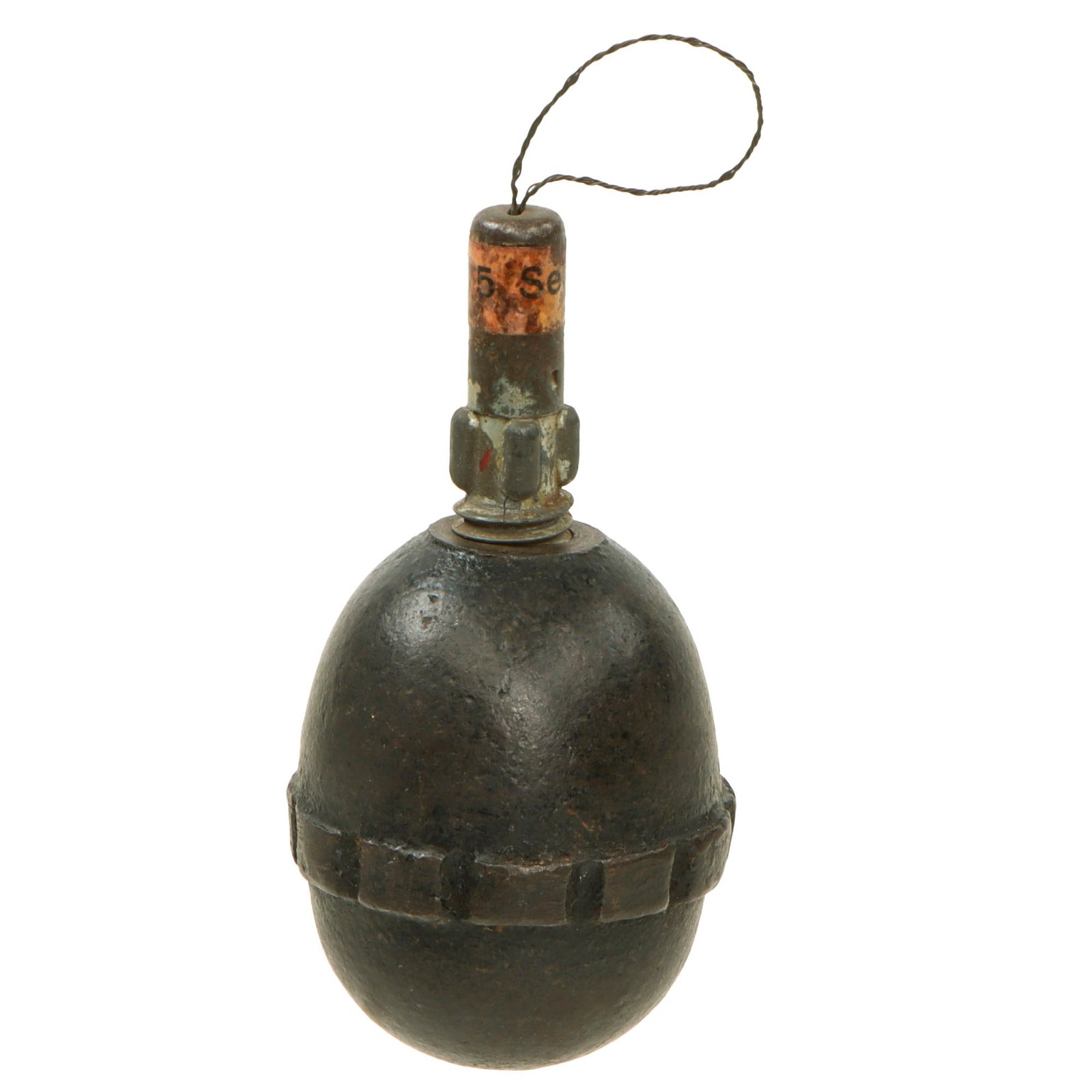 Original German WWI Model 1917 n/A Inert Egg Hand Fragmentation Grenade - Eierhandgranate