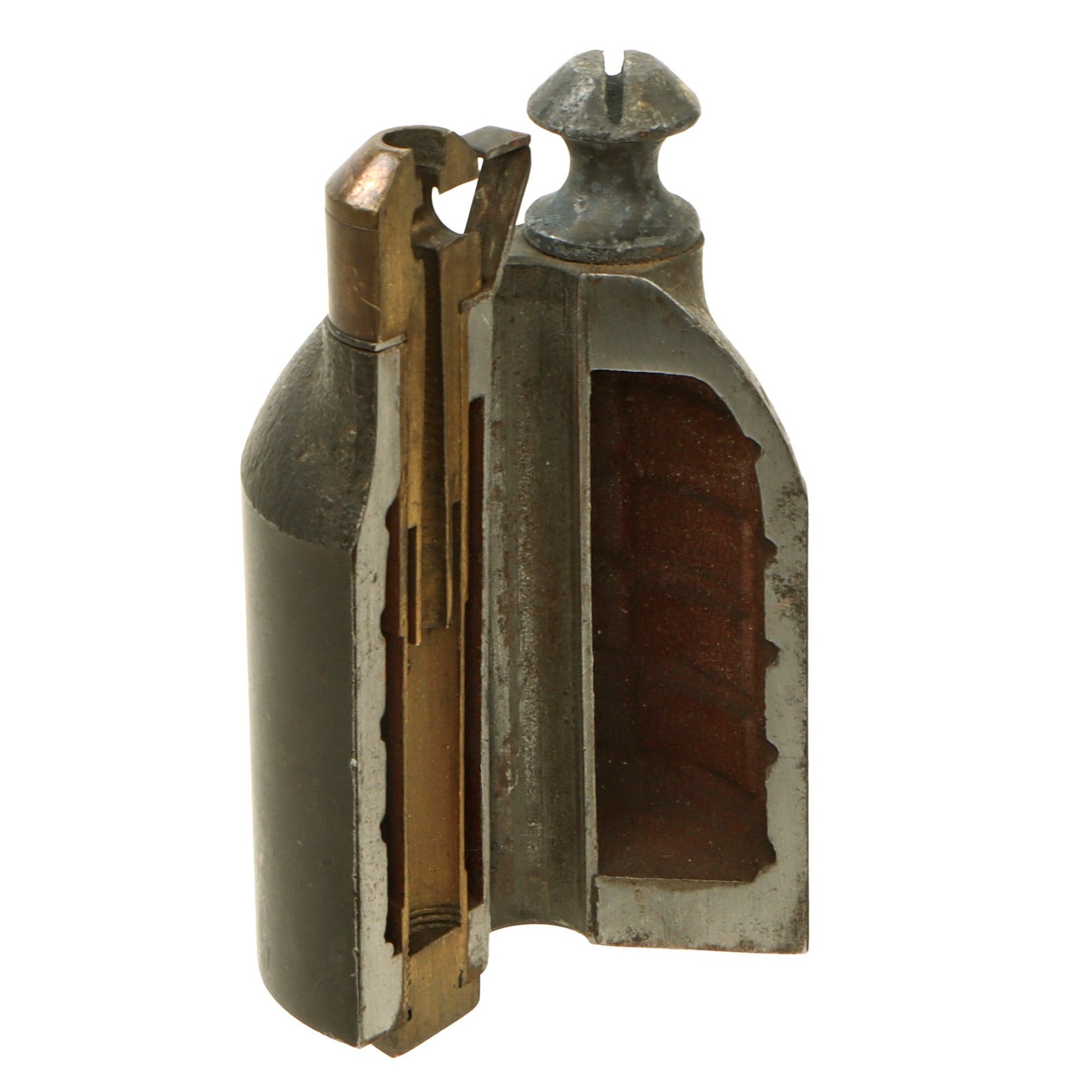 Original Rare French WWI Cutaway Viven-Bessière “VB” Rifle Fragmentation Grenade - Excellent - Inert