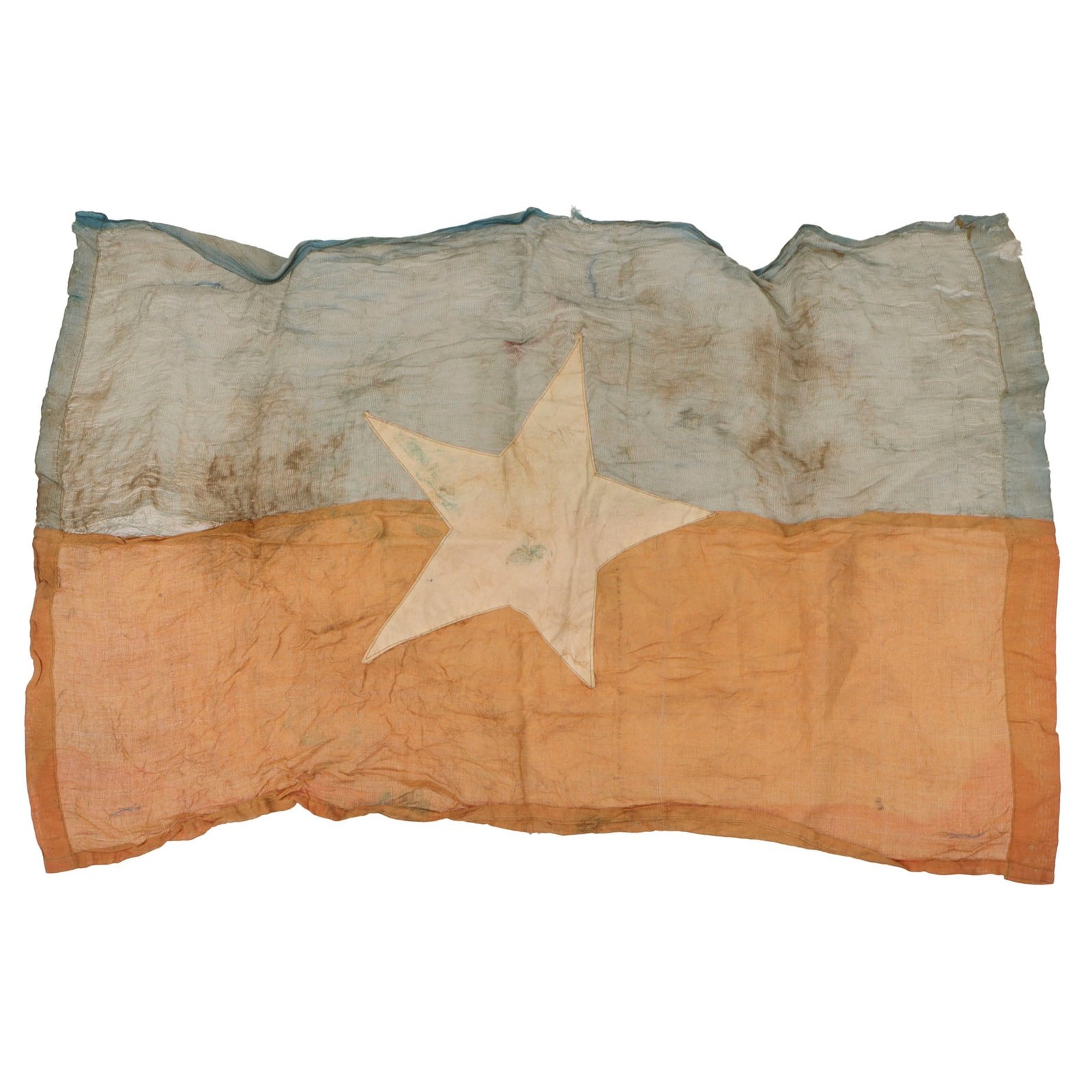 Original U.S. Vietnam War Captured Vietcong Flag with War Trophy Registration Paperwork - Captain LeRoy R. Peters, 199th Light Infantry Brigade - 16 x 24”