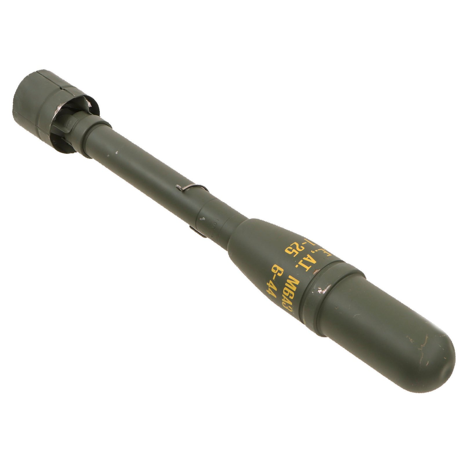 Original U.S. Post-WWII Inert Restored M6A3C Bazooka Rocket with Replicated Markings - Dated 1948