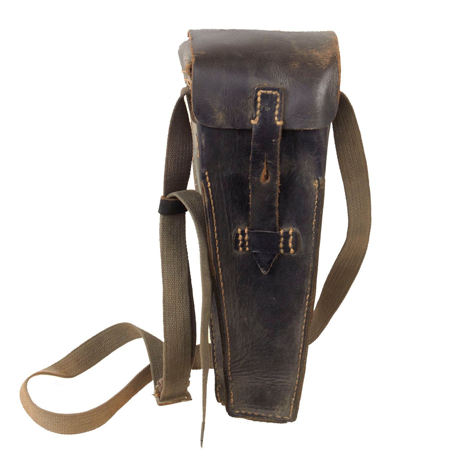 Original German WWII Schießbecher Grenade Launcher Leather Case by Friedrich Offermann & Söhne with Strap